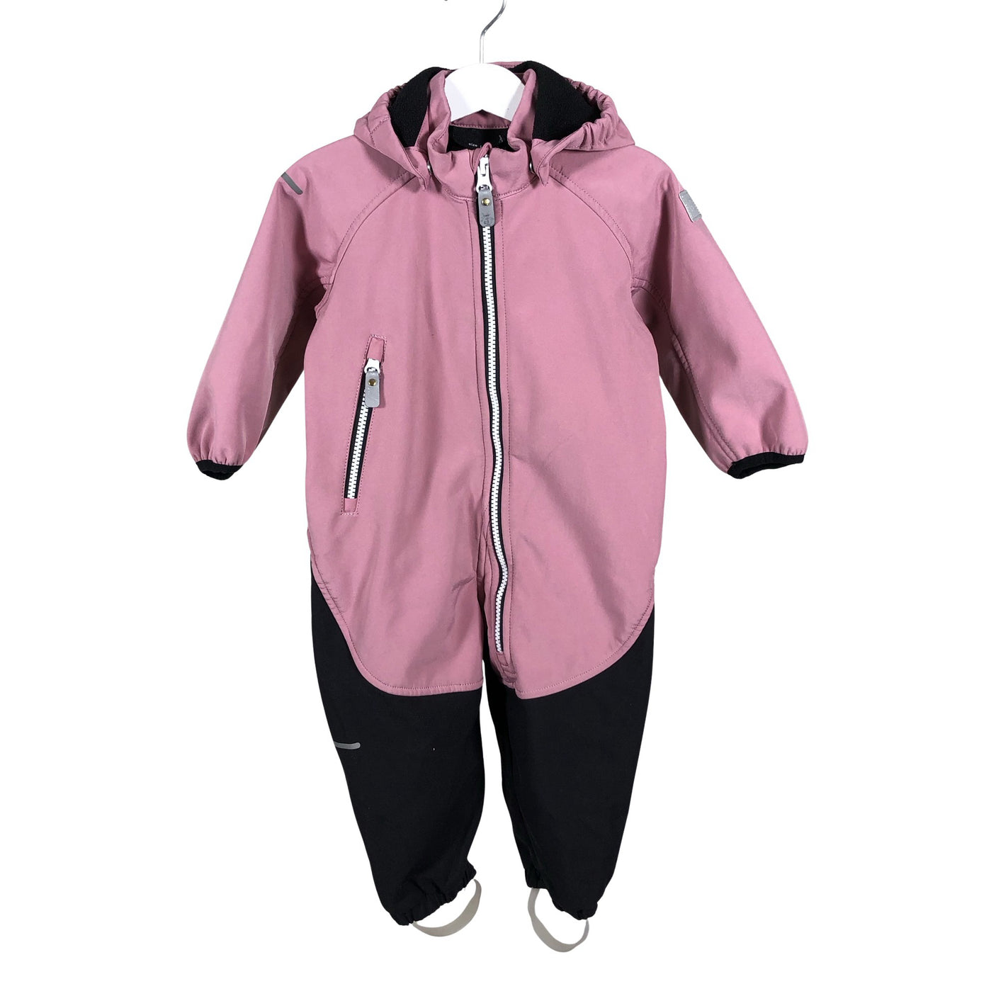 Unisex Reima - Soft shell jumpsuit, size 74 - 80 - Light pink (1)