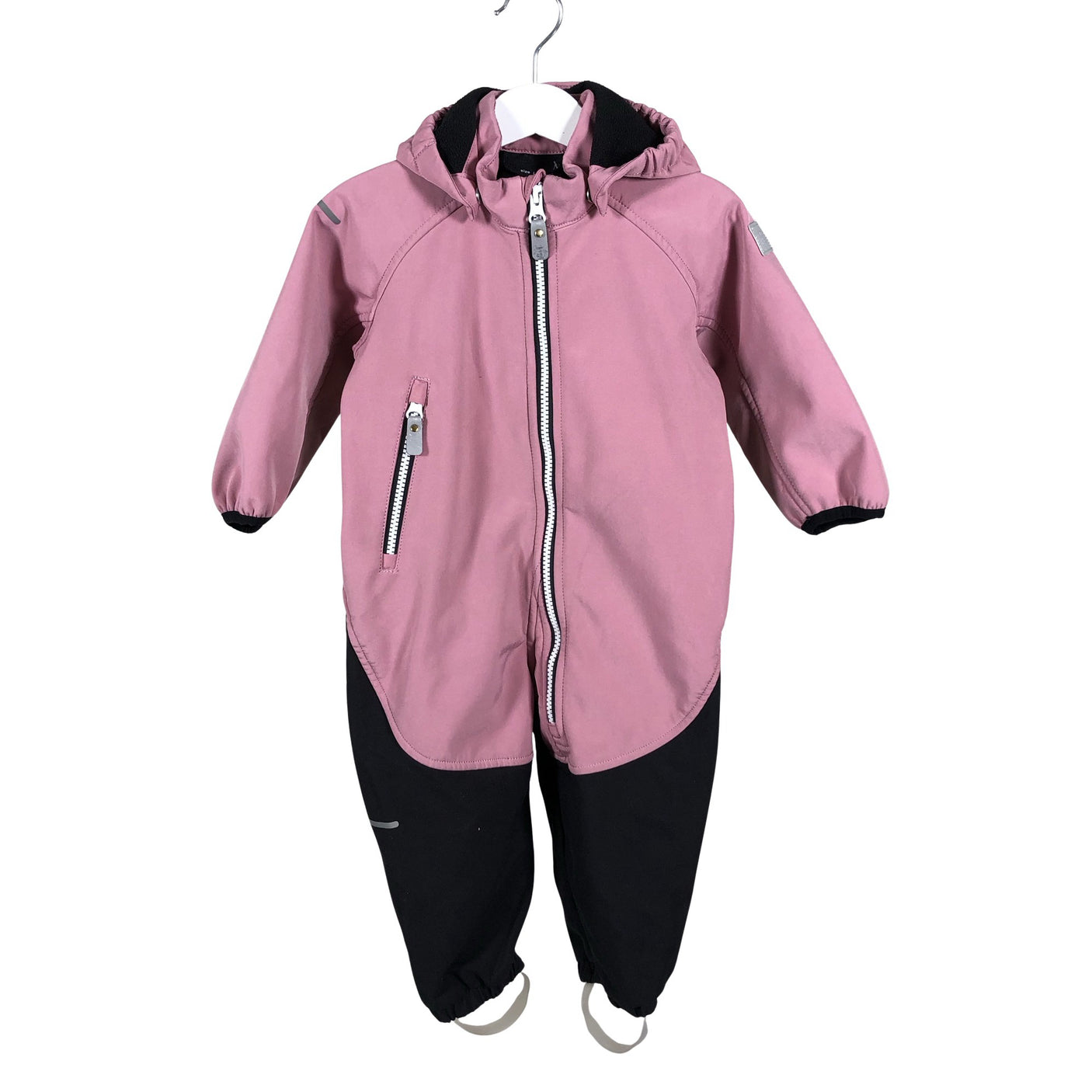Unisex Reima - Soft shell jumpsuit, size 74 - 80 - Light pink (2)