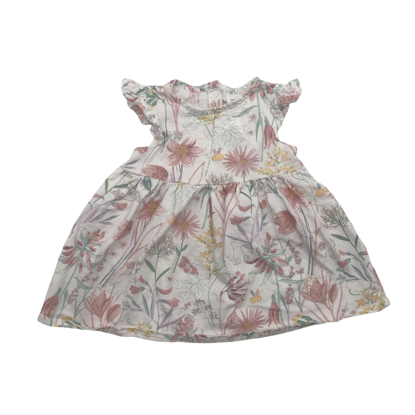 Unisex Next - Tricot dress, size 62 - 68 - White (1)