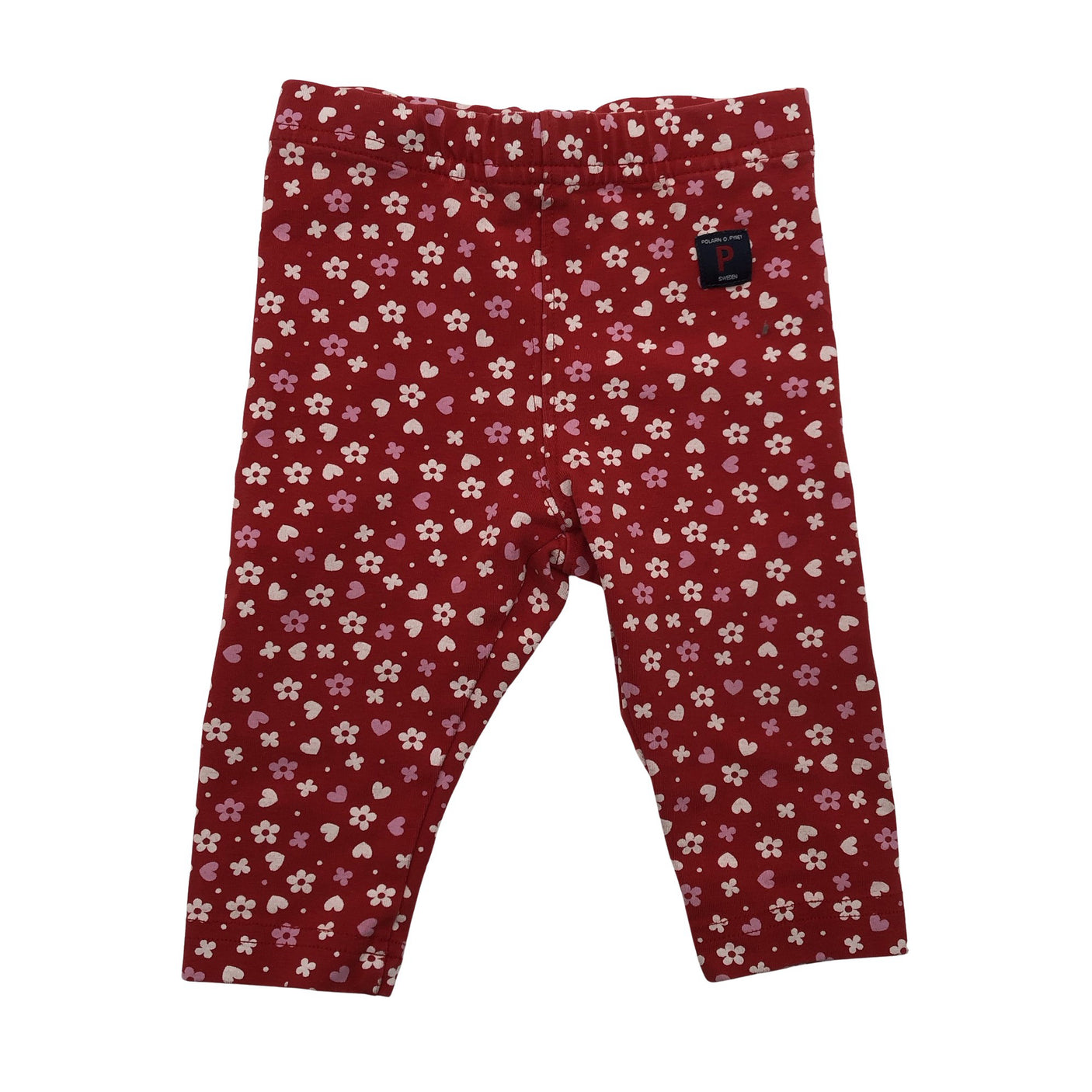 Unisex Polarn O. Pyret - Tricot pants, size 62 - 68 - Red (1)