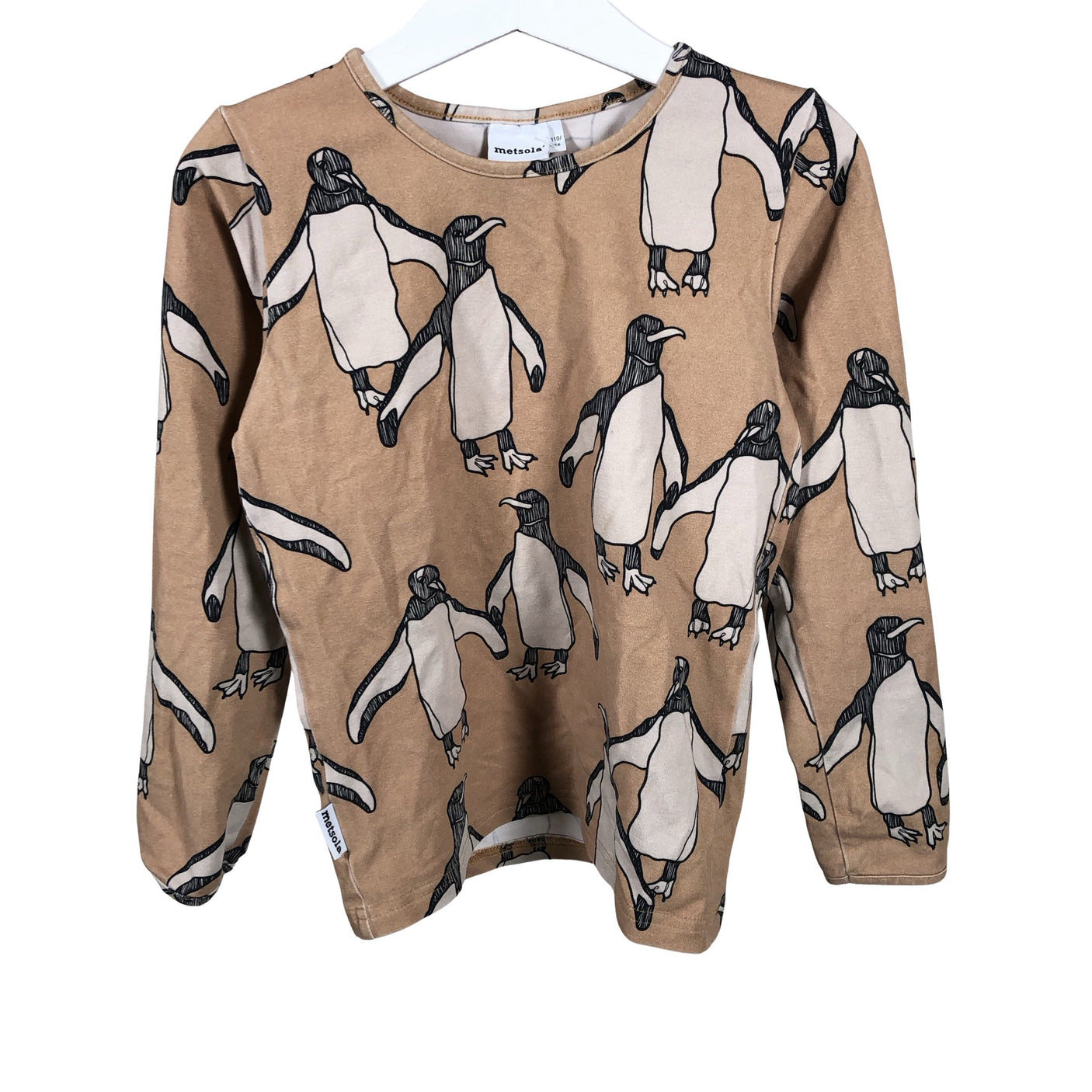 Unisex Metsola - Tricot shirt, size 110 - 116 - Beige (1)