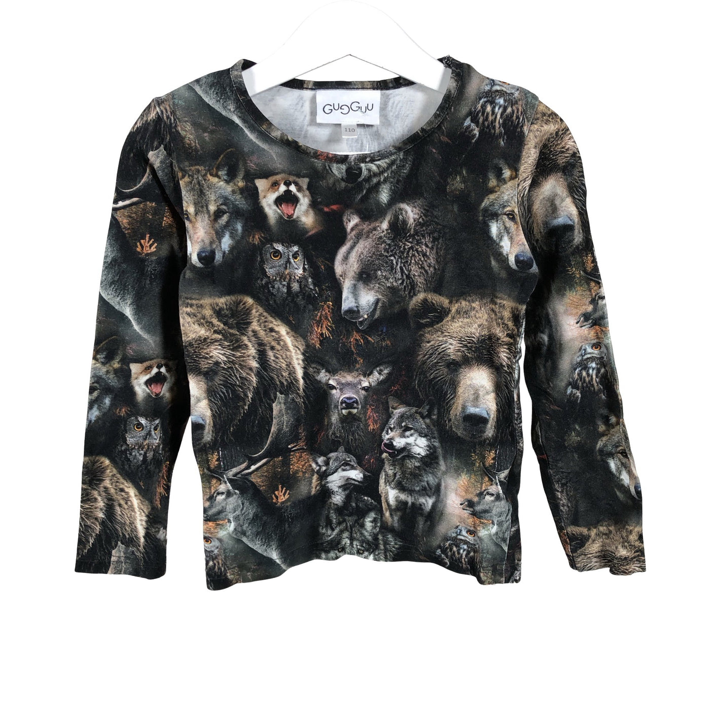 Unisex Gugguu - Tricot shirt, size 104 - 110 - Gray (2)