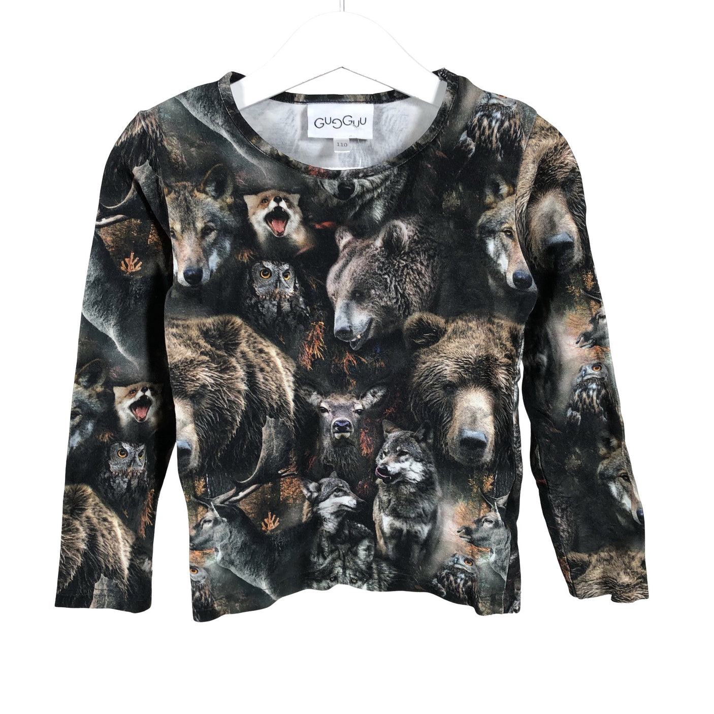 Unisex Gugguu - Tricot shirt, size 104 - 110 - Gray (1)