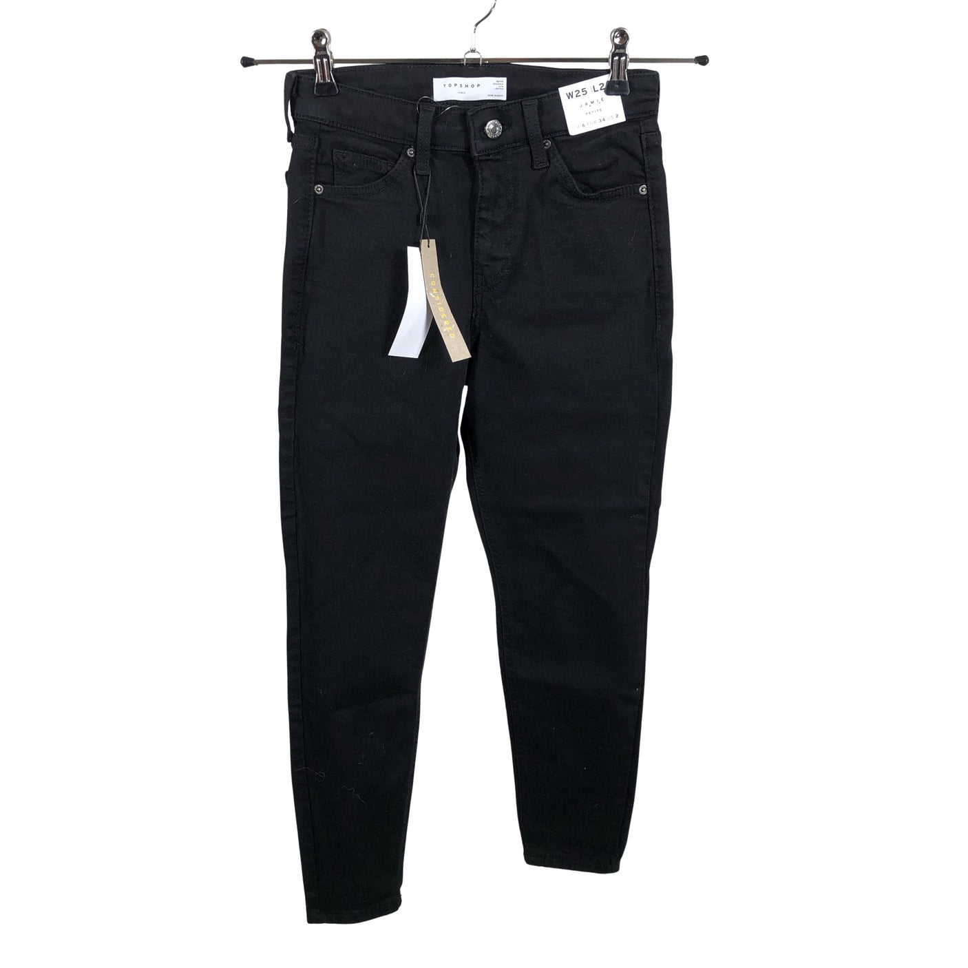 Unisex Topshop - Jeans, size 34 - Black (2)