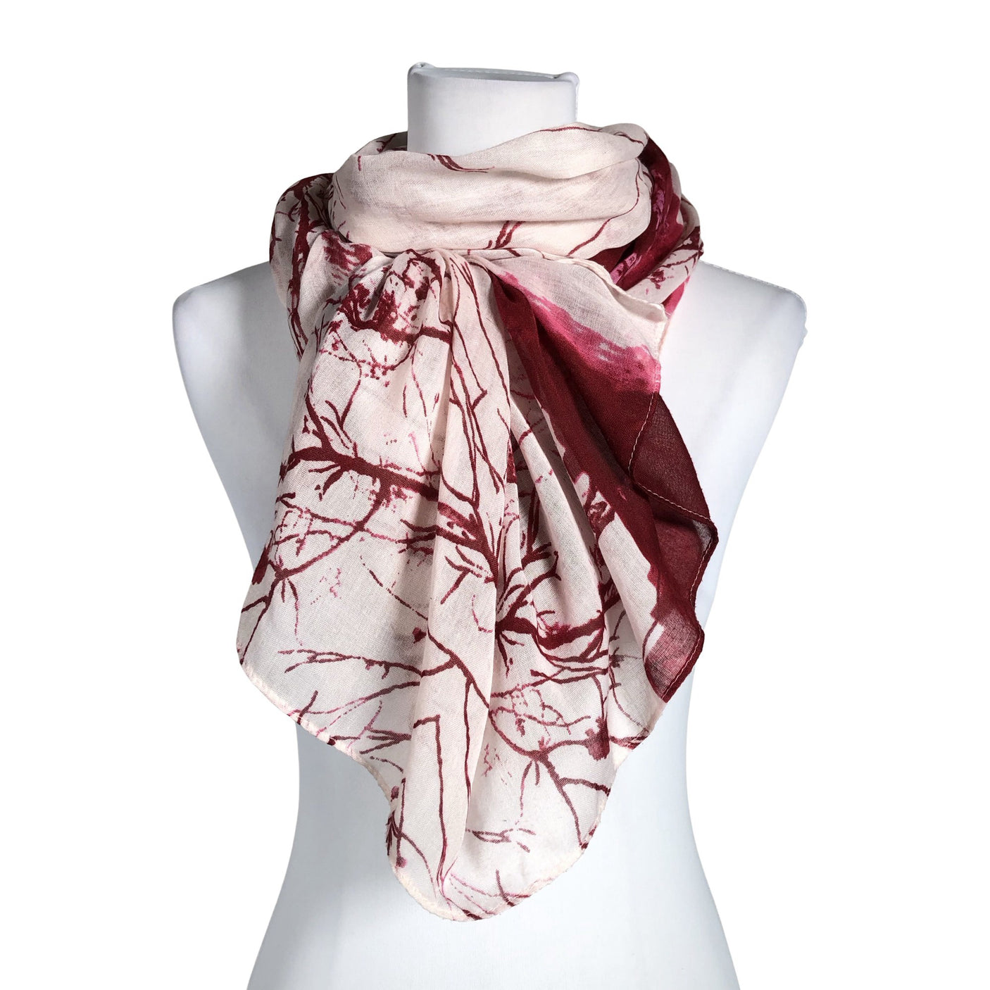 Unisex Global - Scarf, size Maxi - Wine red (1)