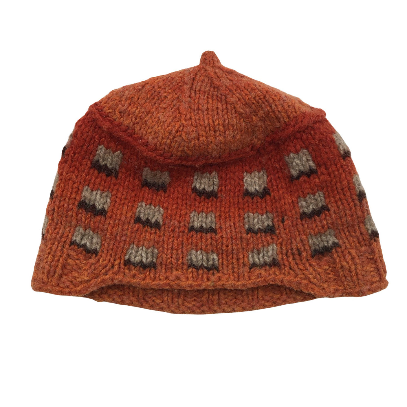 Unisex Handmade - Winter beanie, size 54 - Orange (1)