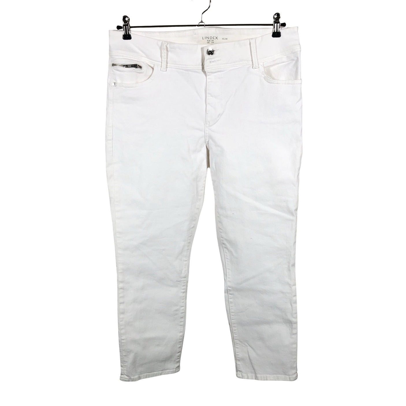 Unisex Lindex - Jeans, size 50 - White (1)
