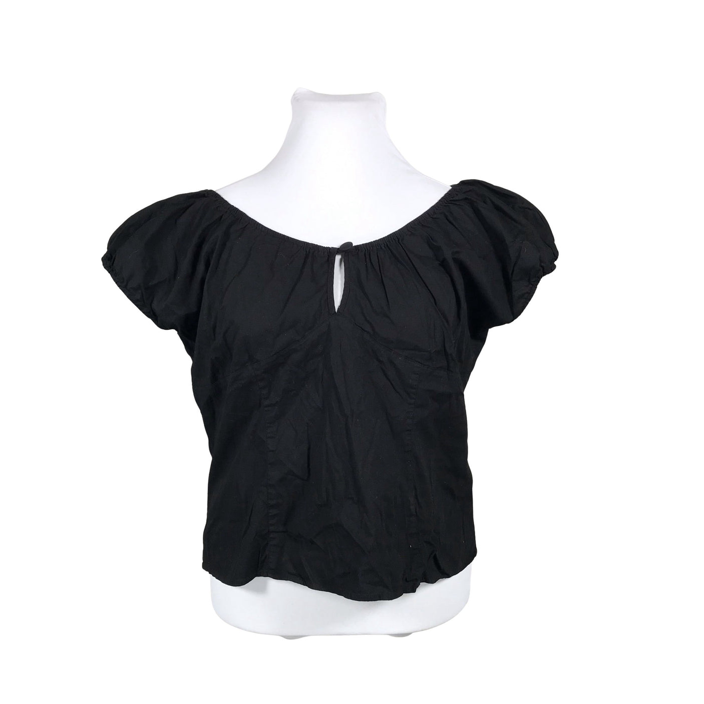 Unisex Hell Bunny - Short-sleeved blouse, size 48 - Black (1)
