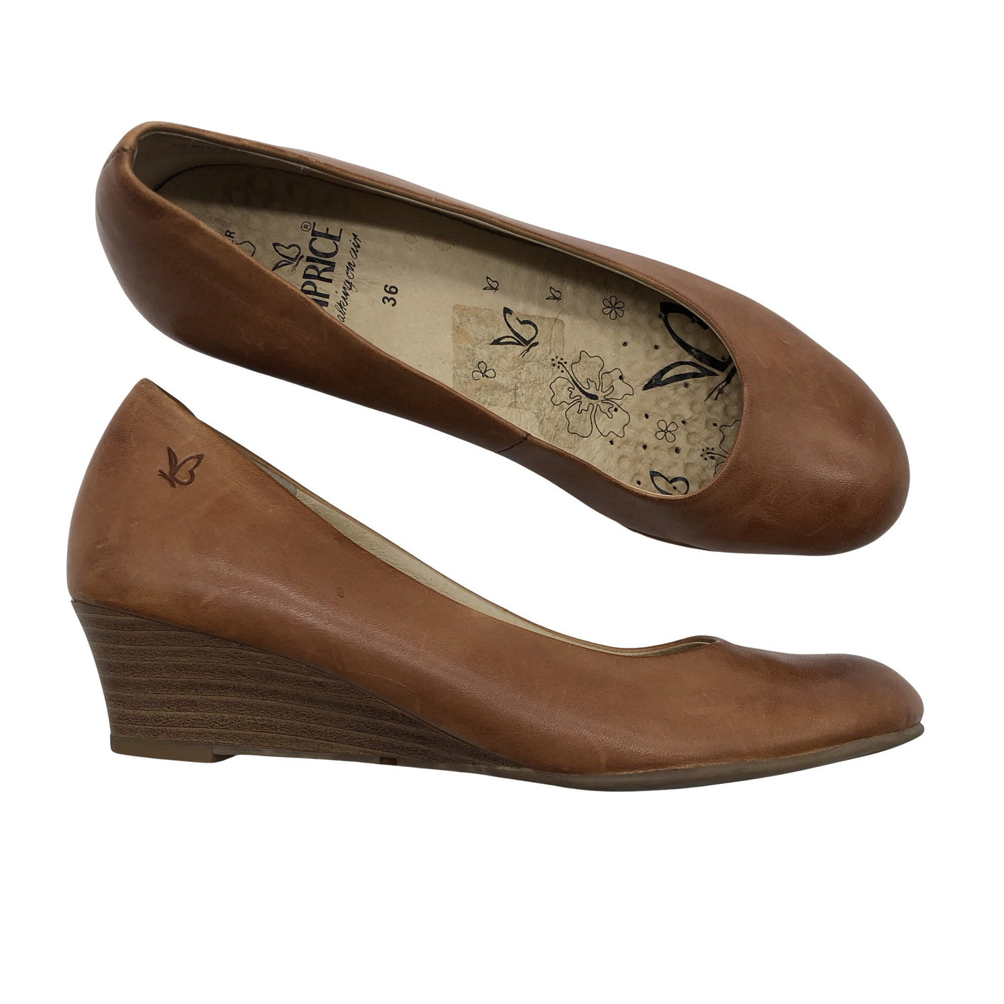 Unisex Caprice - Wedge heel shoes, size 36 - Brown (1)