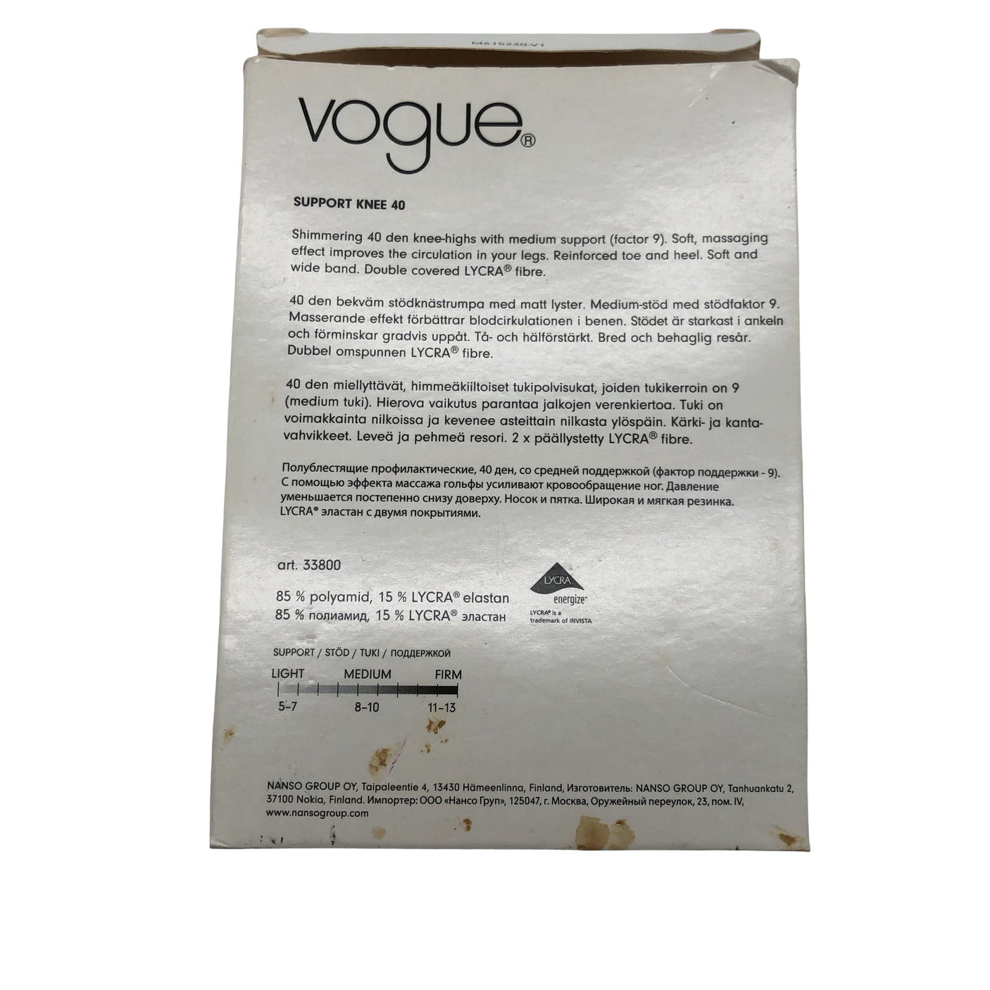 Unisex Vogue - Socks, size 38 - Black (3)