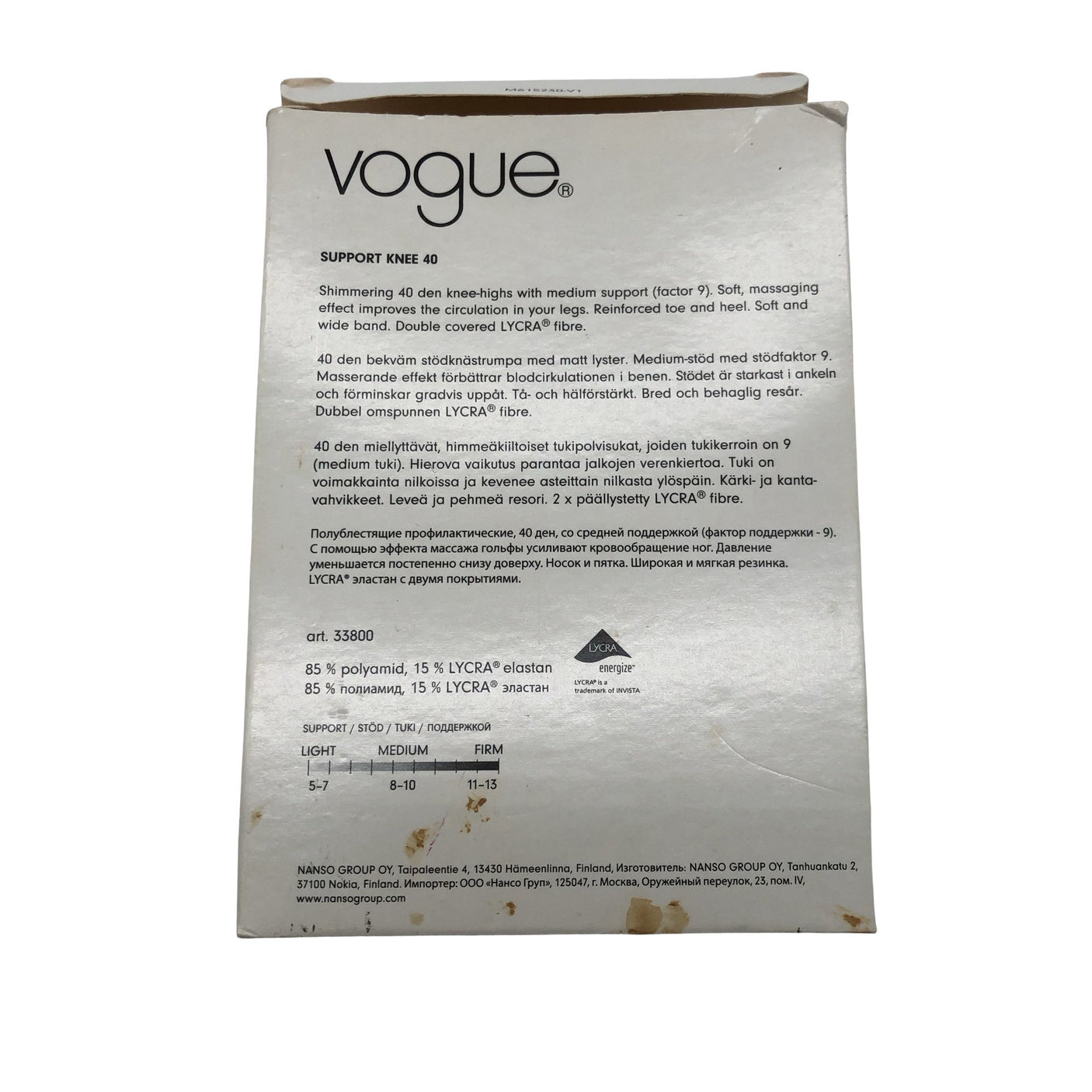 Unisex Vogue - Socks, size 38 - Black (2)