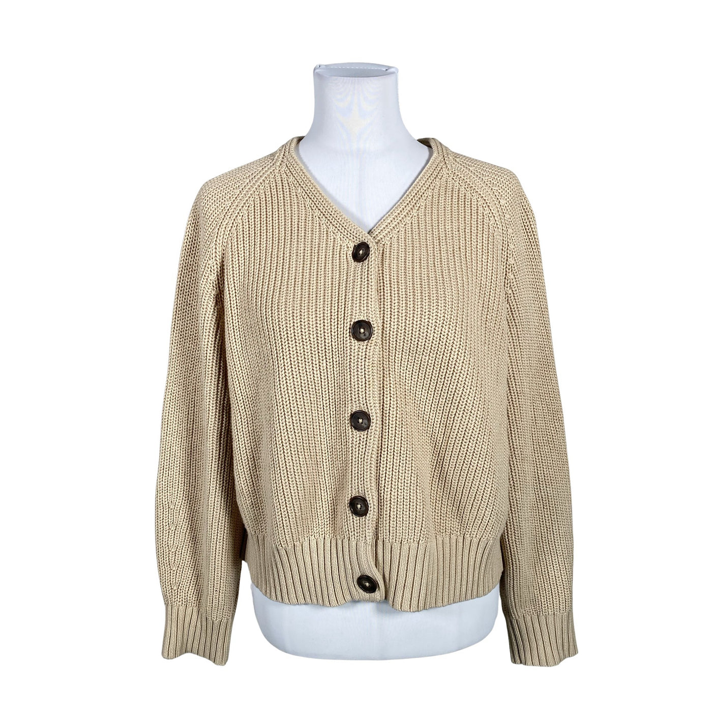 Unisex Repeat - Cardigan, size 38 - Beige (1)