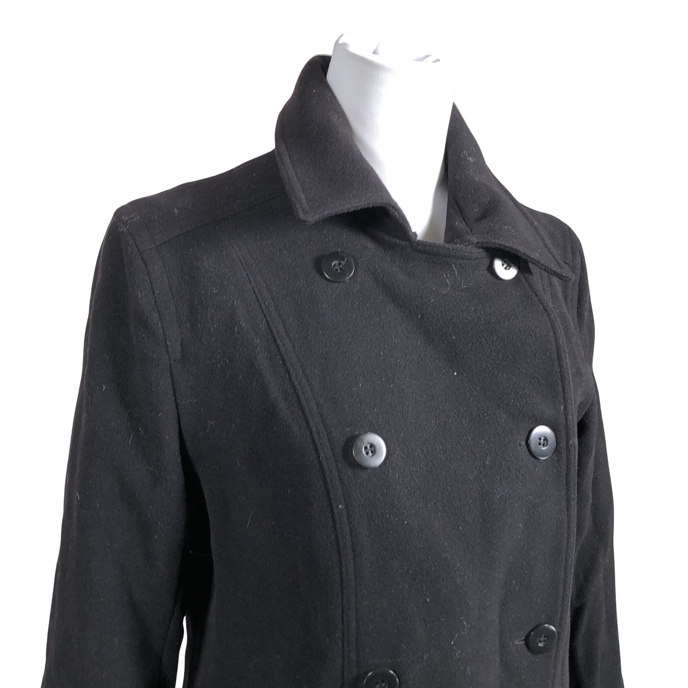 Unisex Busnel - Wool coat, size 38 - Black (3)