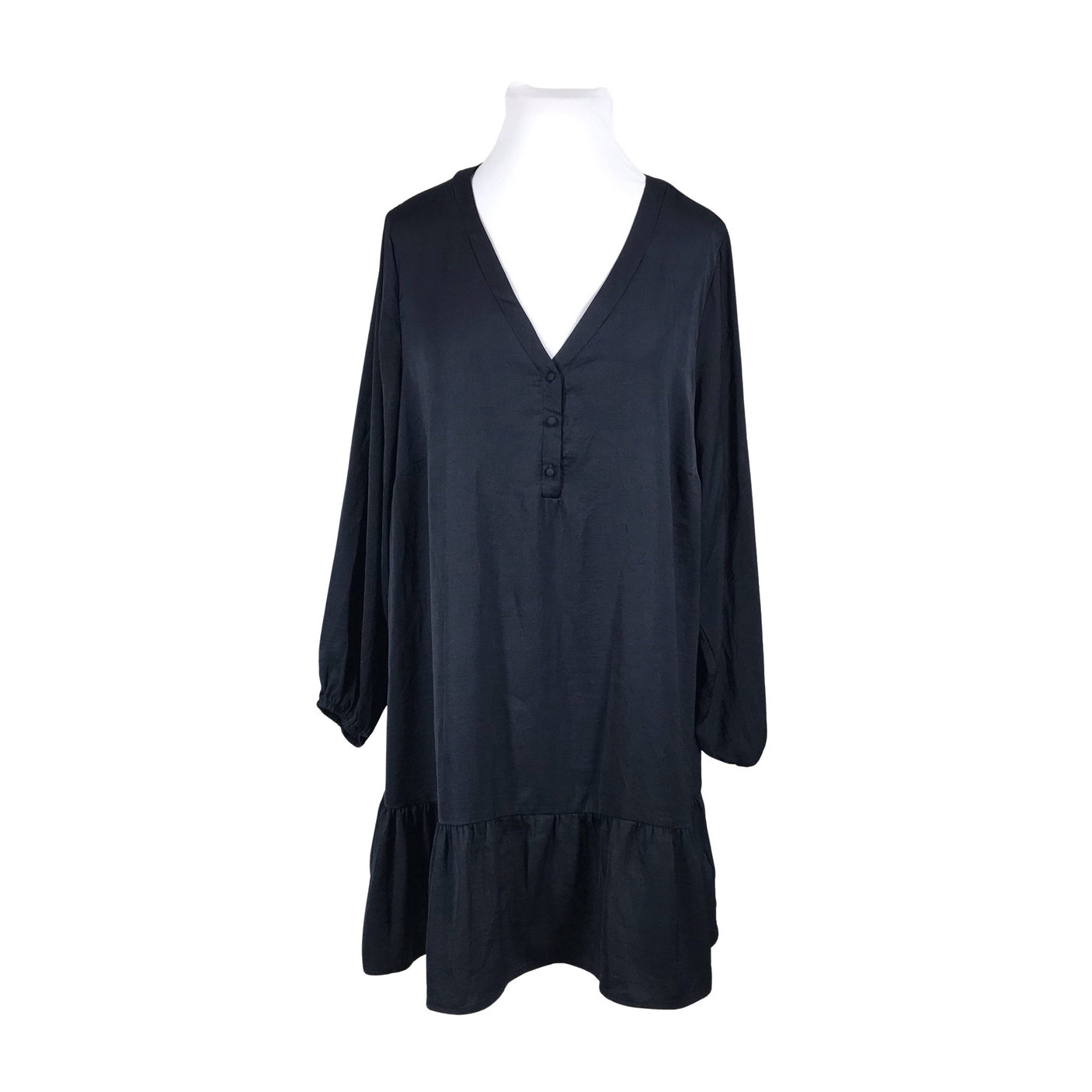 Unisex Zizzi - Schiffon dress, size 50 - Blue (1)