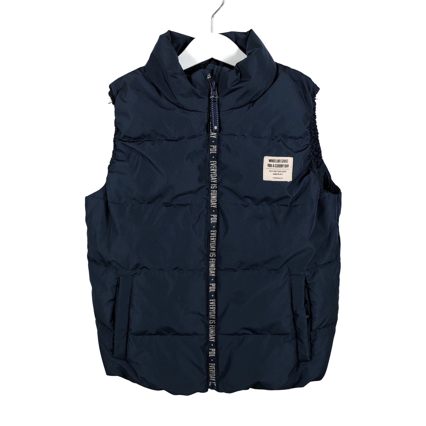 Unisex POMPdeLUX - Winter vest, size 134 - 140 - Blue (1)