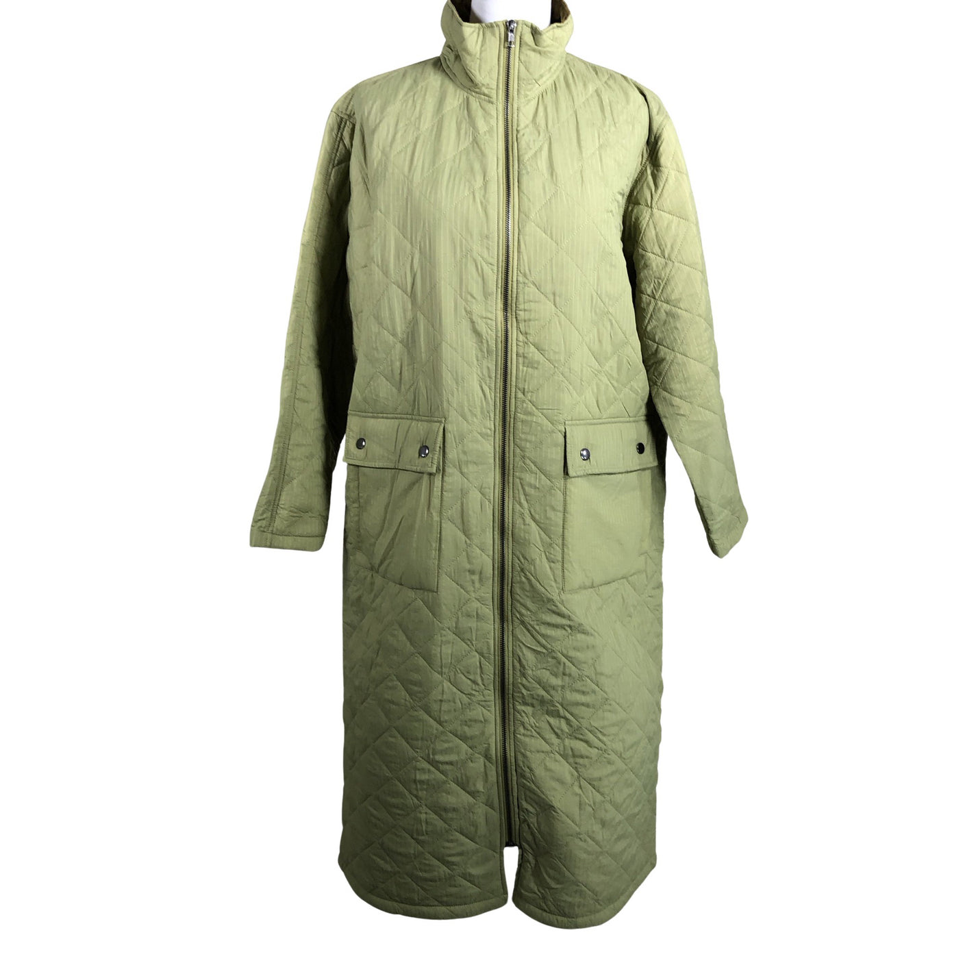 Unisex MSCH Copenhagen - Quilted jacket, size 38 - Green (1)