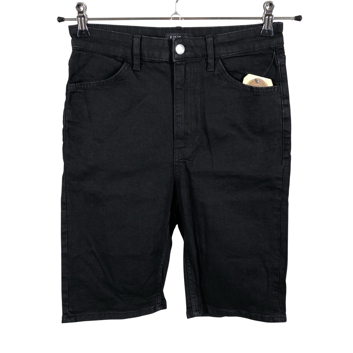 Unisex Lindex - Denim shorts, size 38 - Black (1)