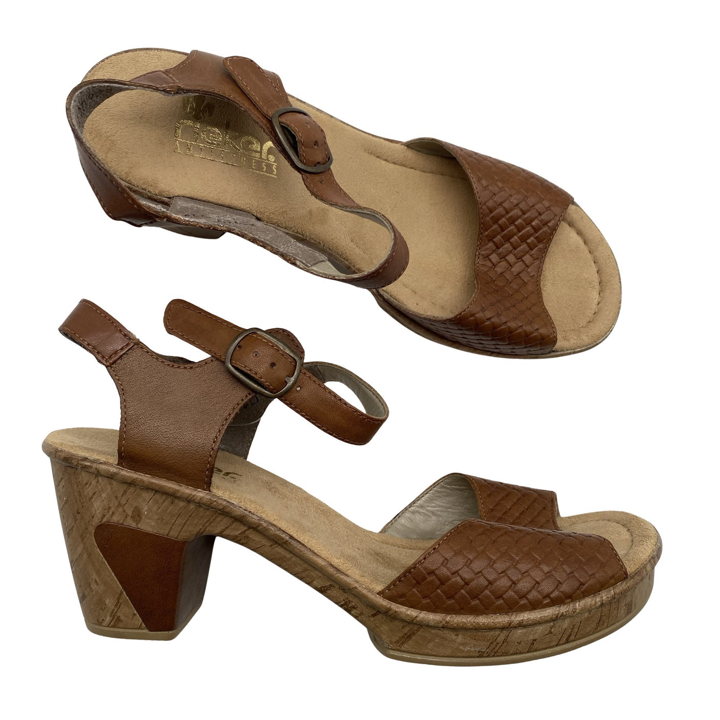 Unisex Rieker - Heeled sandals, size 38 - Brown (1)