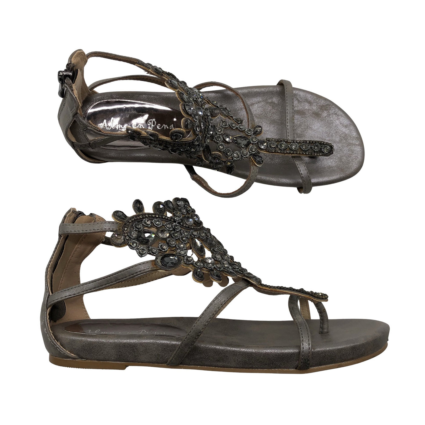 Unisex Alma en Pena - Sandals, size 39 - Gray (1)