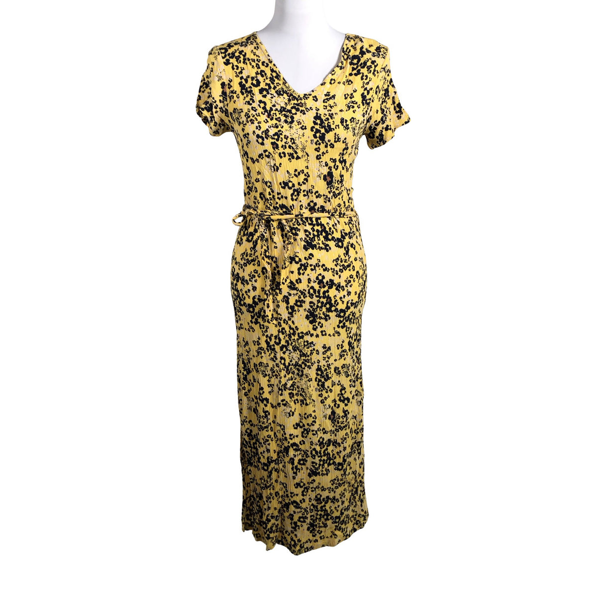 Unisex Ichi - Schiffon dress, size 36 - Yellow (1)