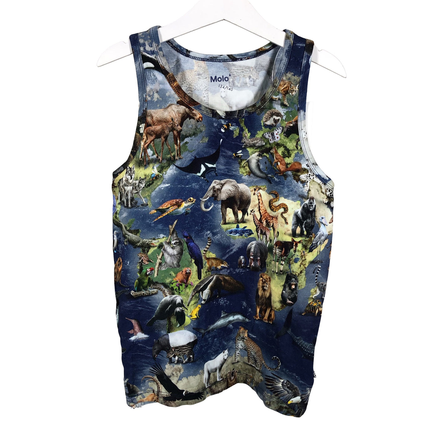 Unisex Molo Kids - Sleeveless shirt, size 140 - 146 - Blue (1)