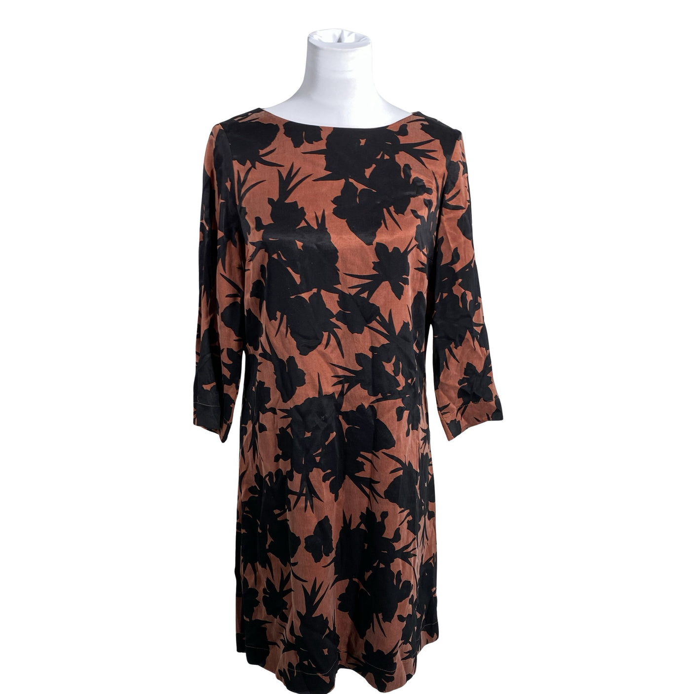 Unisex Voglia - Schiffon dress, size 34 - Brown (1)