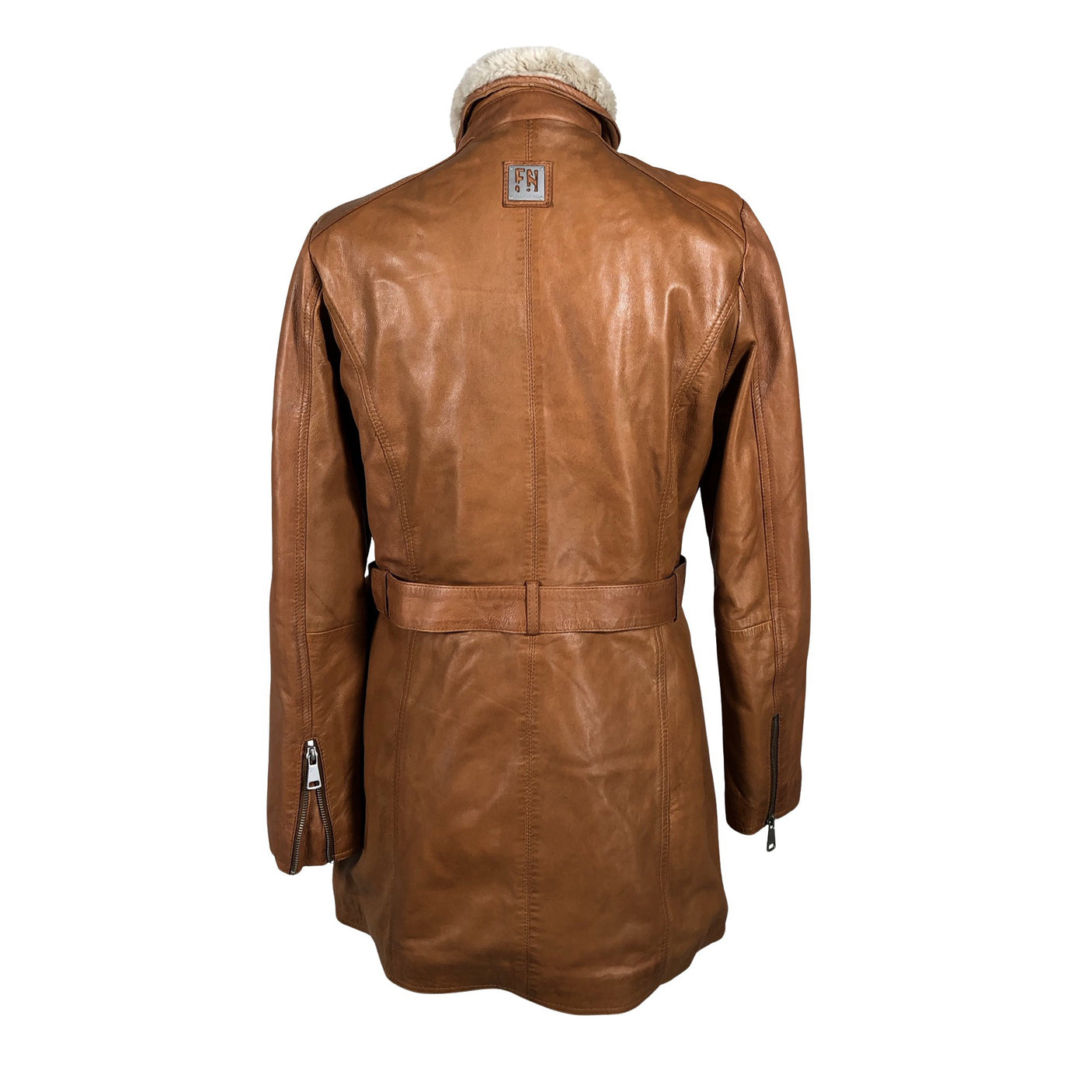 Unisex Freaky Nation - Leather jacket, size 40 - Brown (3)