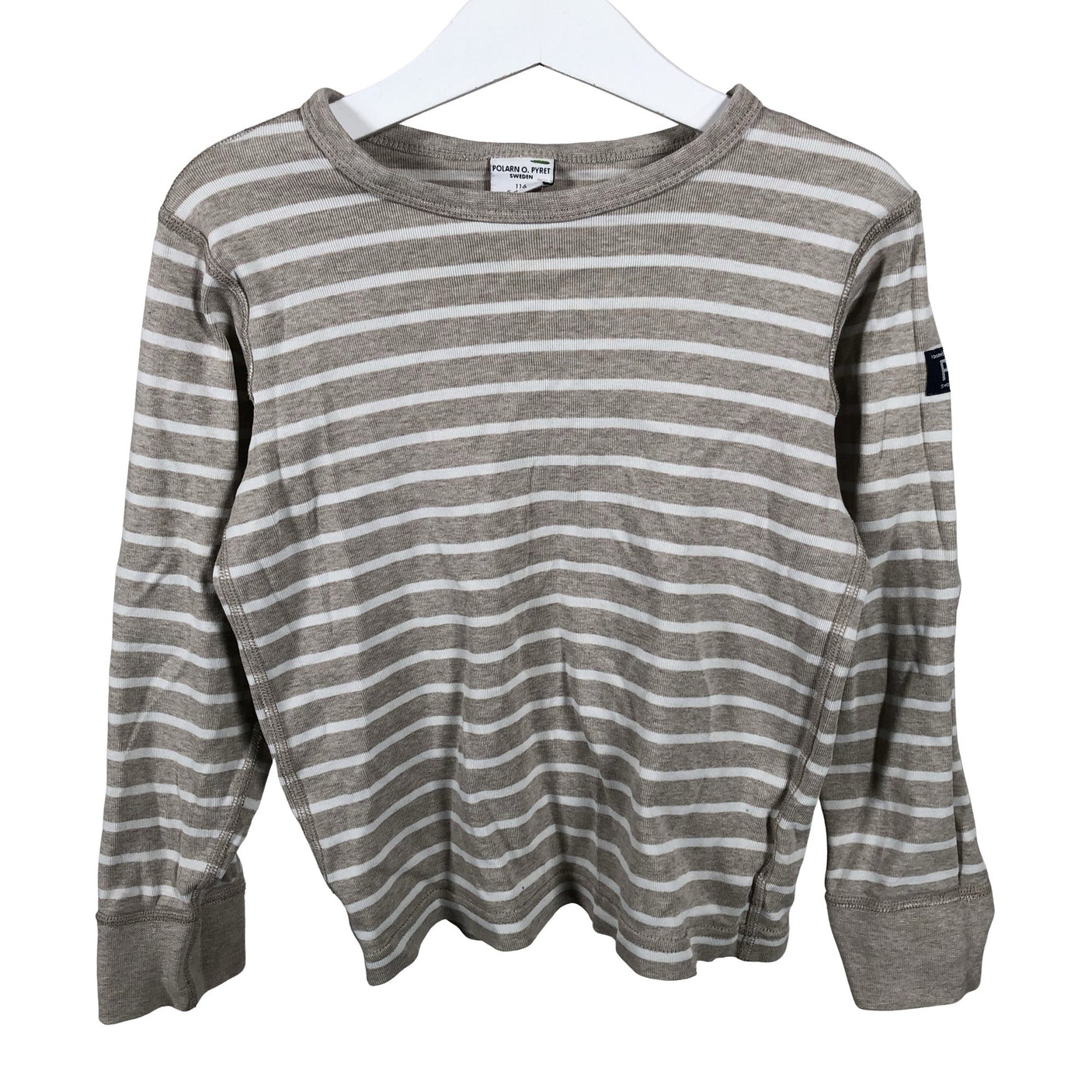 Unisex Polarn O. Pyret - Tricot shirt, size 110 - 116 - Gray (1)