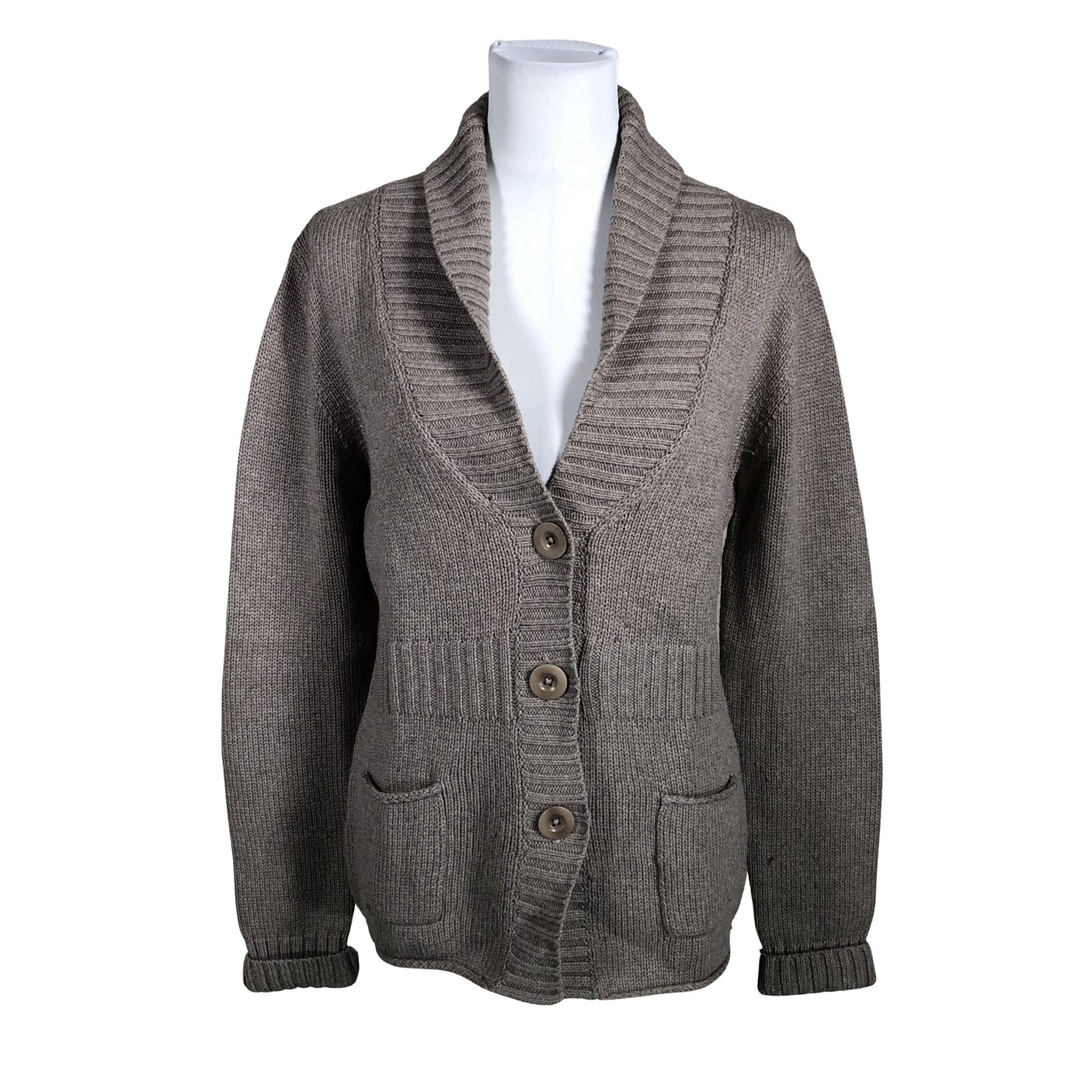 Unisex Repeat - Cardigan, size 40 - Brown (1)