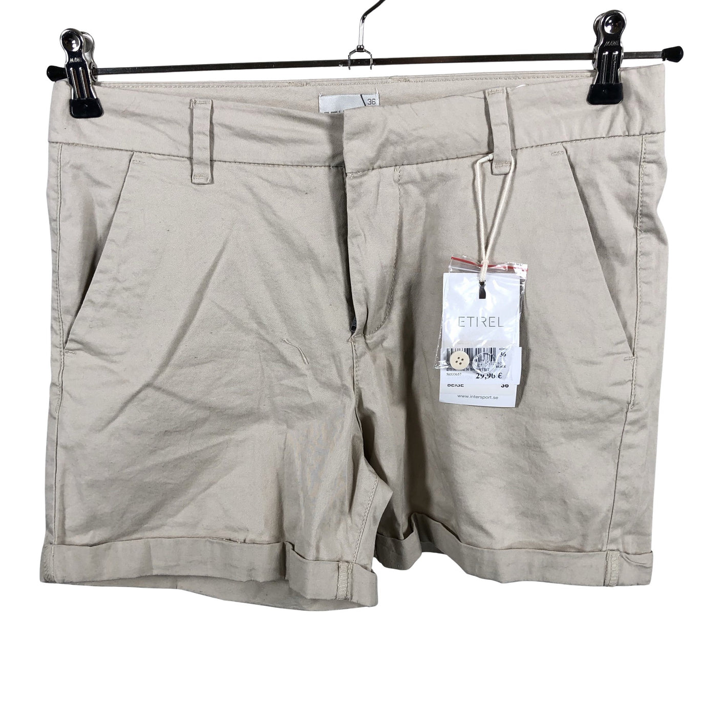 Unisex Etirel - Shorts, size 36 - Beige (1)