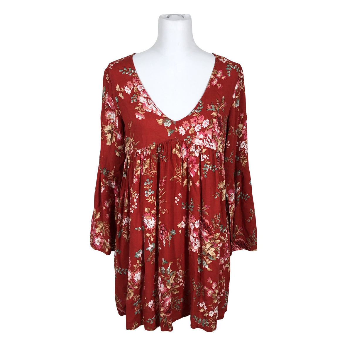 Unisex Denim & Supply Ralph Lauren - Schiffon tunic, size 38 - Red (2)