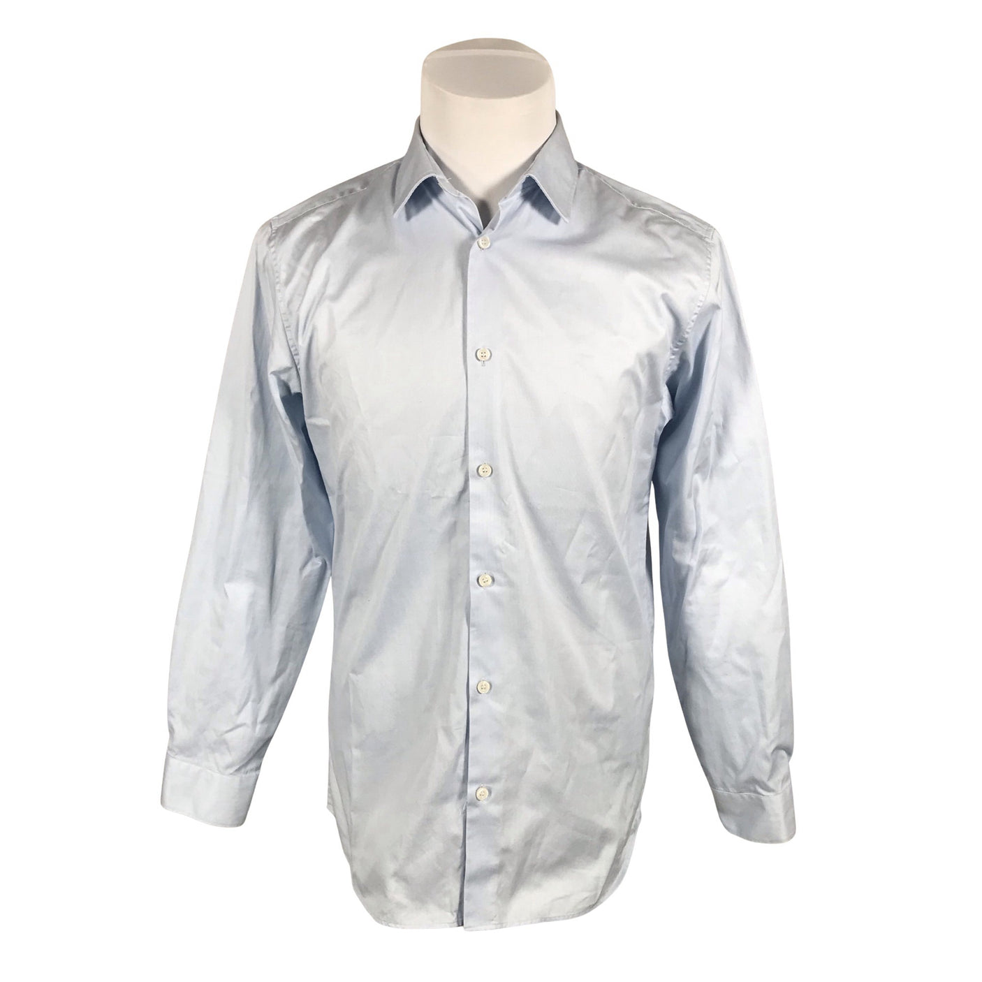 Unisex Selected - Collared shirt, size L - Light blue (1)