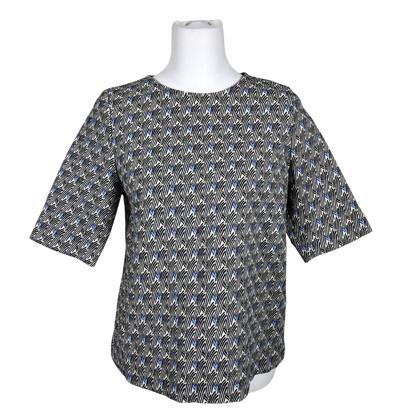 Unisex R-collection - Short-sleeved blouse, size 36 - White (1)