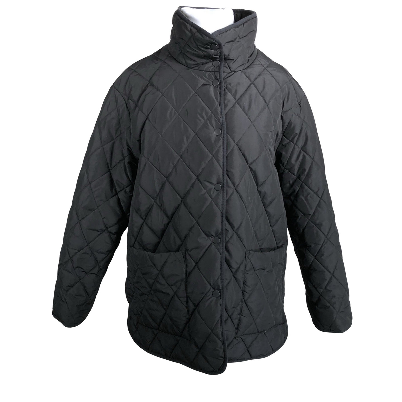 Unisex Lindex - Quilted jacket, size 44 - Black (1)
