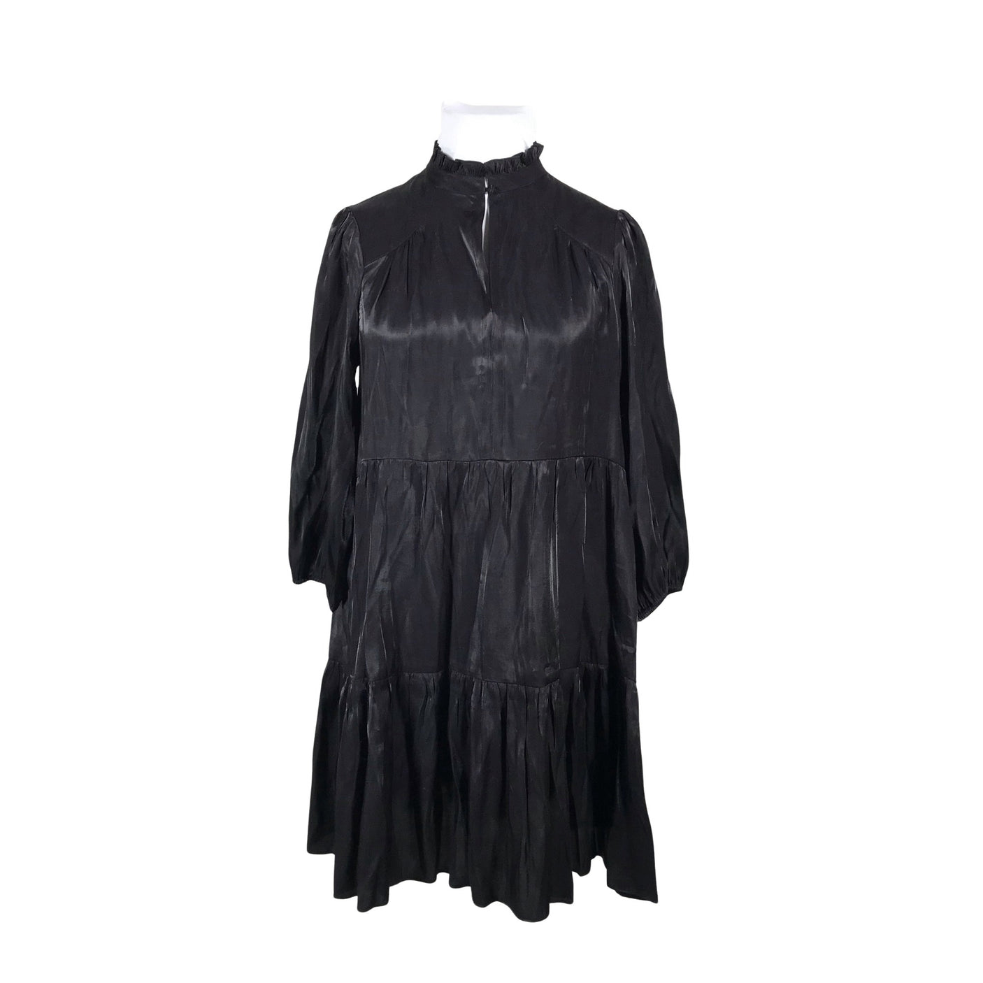 Unisex Second Female - Schiffon dress, size 42 - Black (1)