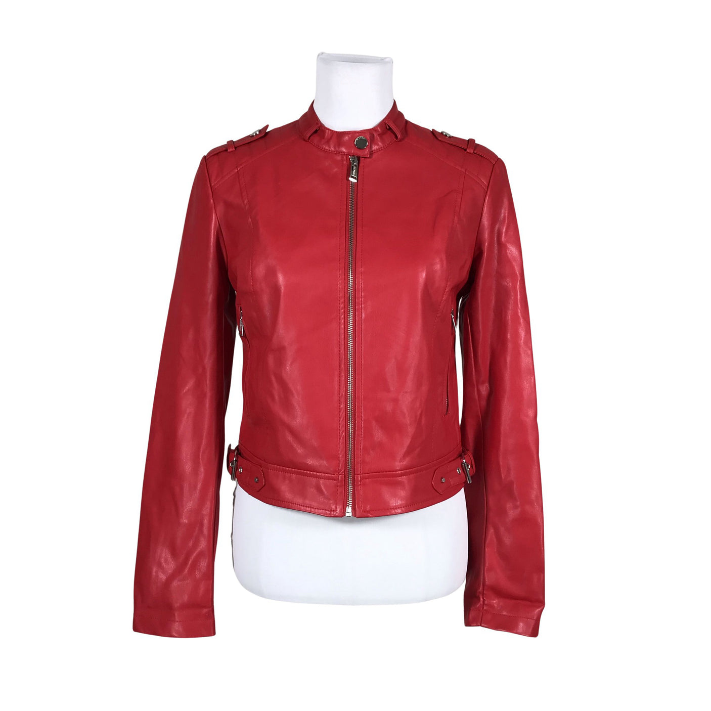 Unisex Guess - Leather jacket, size 38 - Red (1)