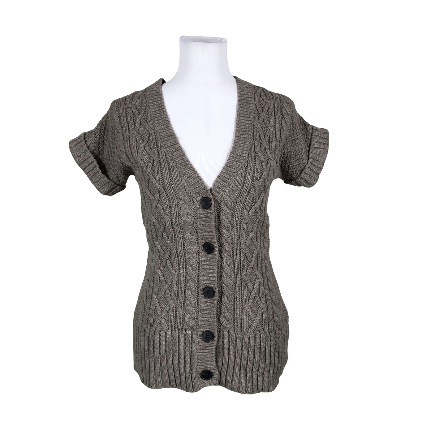 Unisex Massimo Dutti - Cardigan, size 38 - Brown (1)
