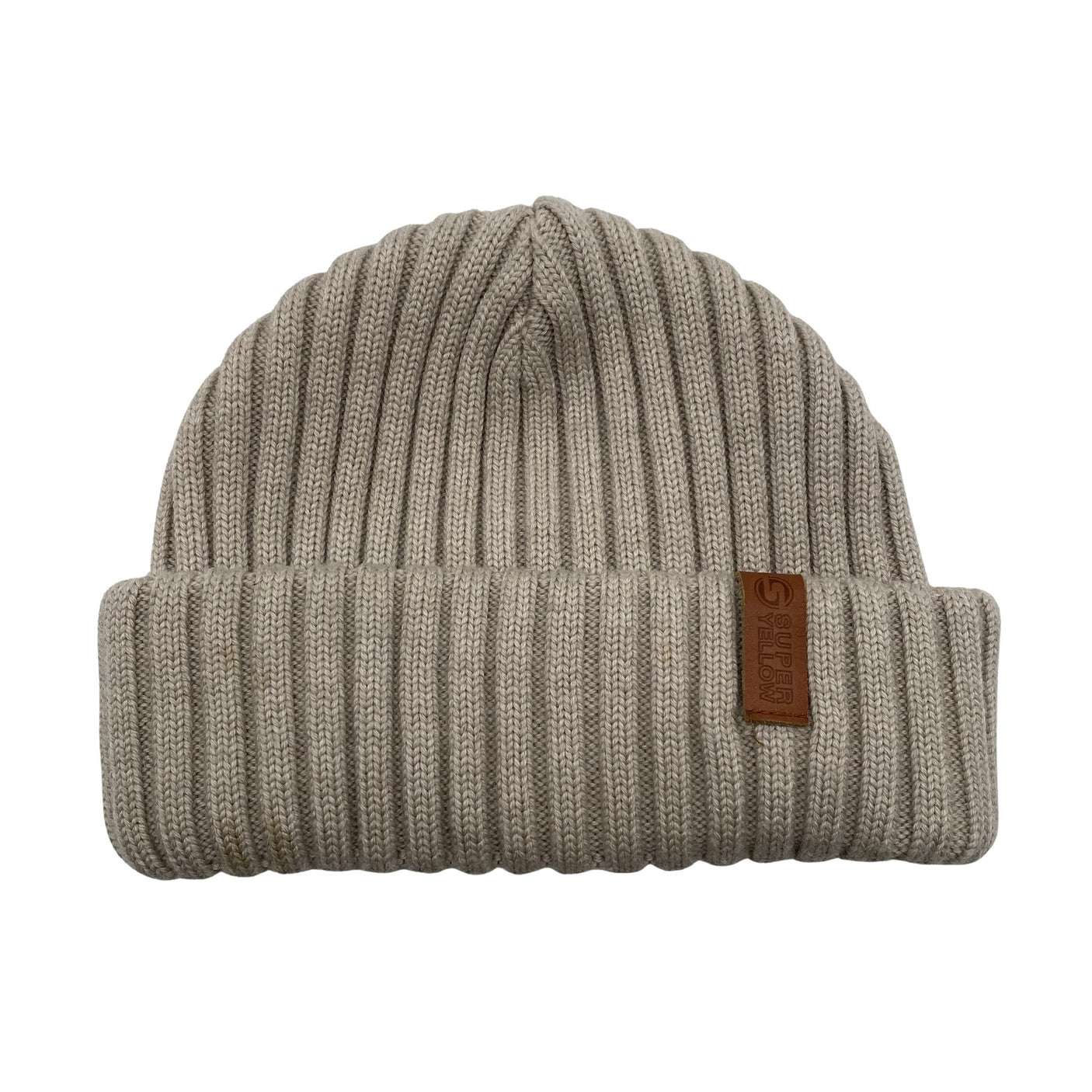 Unisex Super Yellow - Winter beanie, size 52 - 54 cm - Beige (1)