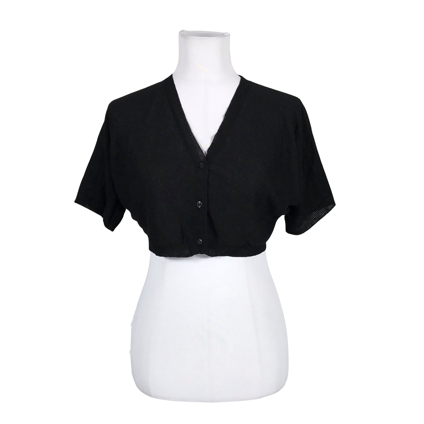 Unisex Marimekko - Knit bolero jacket, size 36 - Black (1)