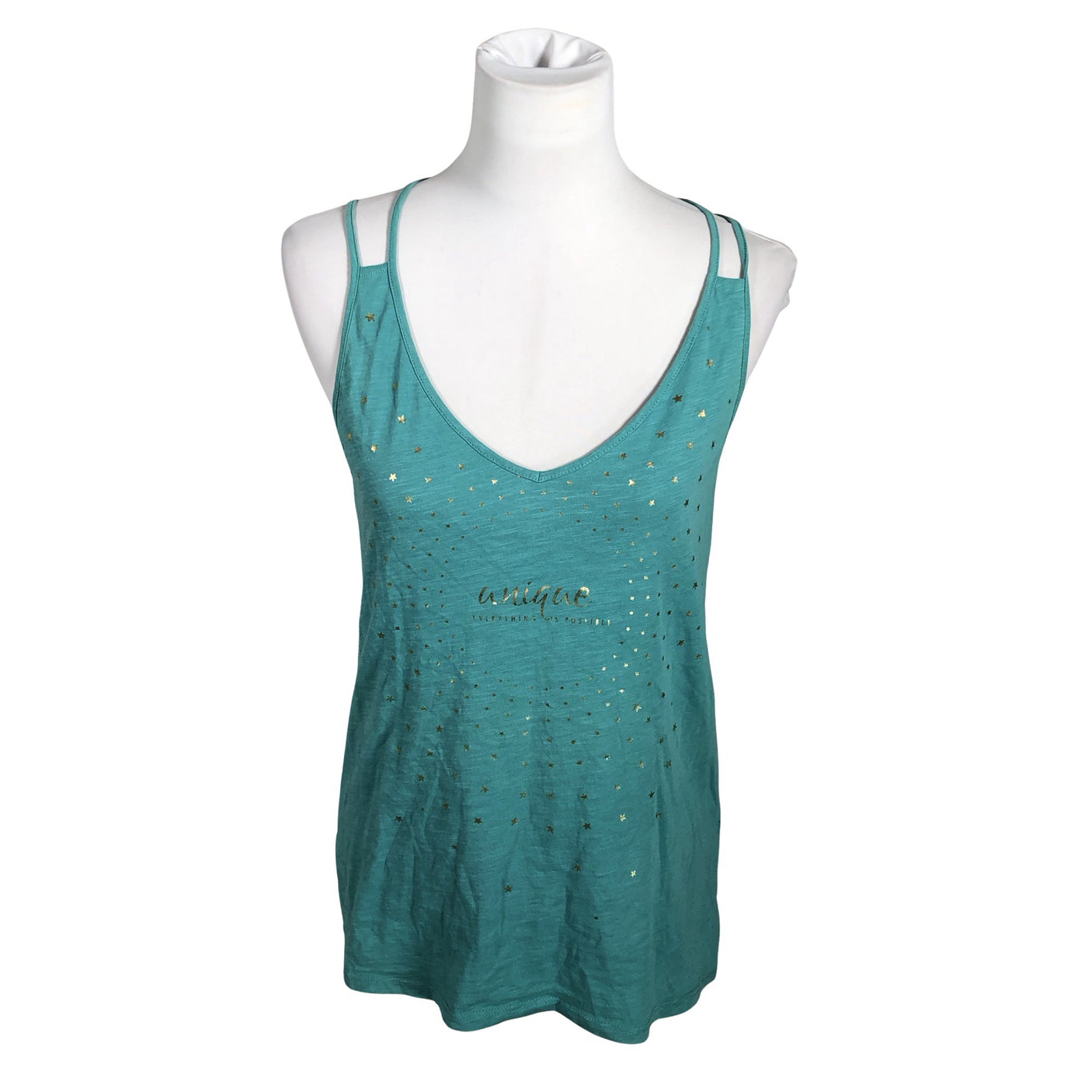 Unisex Esprit - Tricot tank top, size 36 - Turquoise (1)