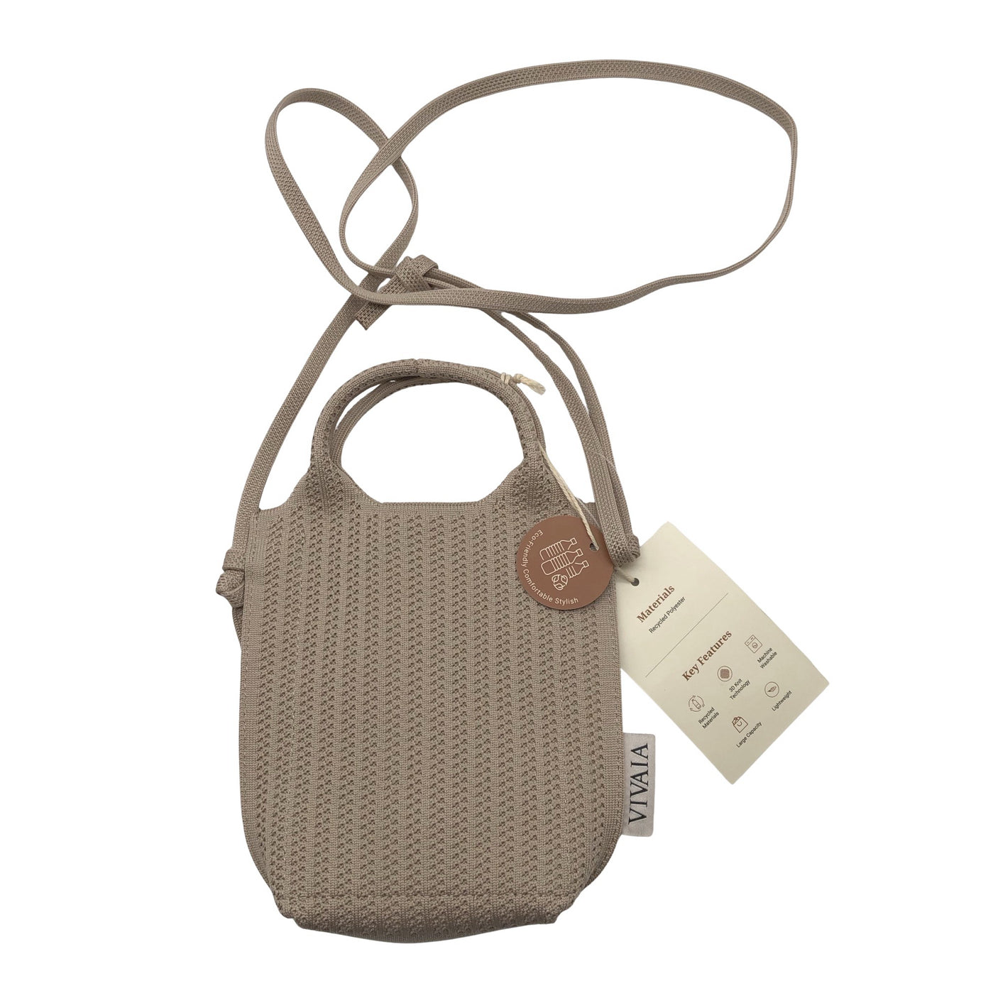 Unisex Vivaia - Shoulder bag, size Mini - Beige (1)