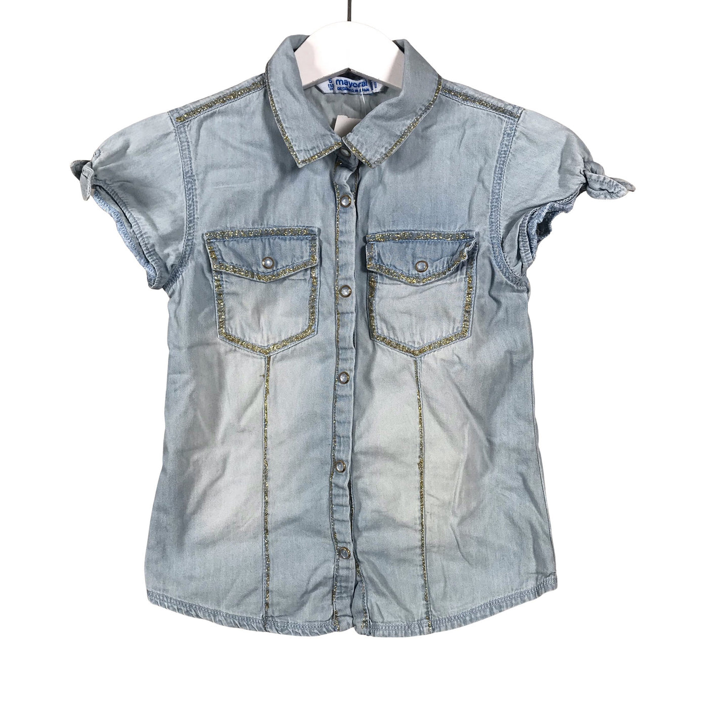 Unisex Mayoral - Denim shirt, size 104 - 110 - Light blue (1)