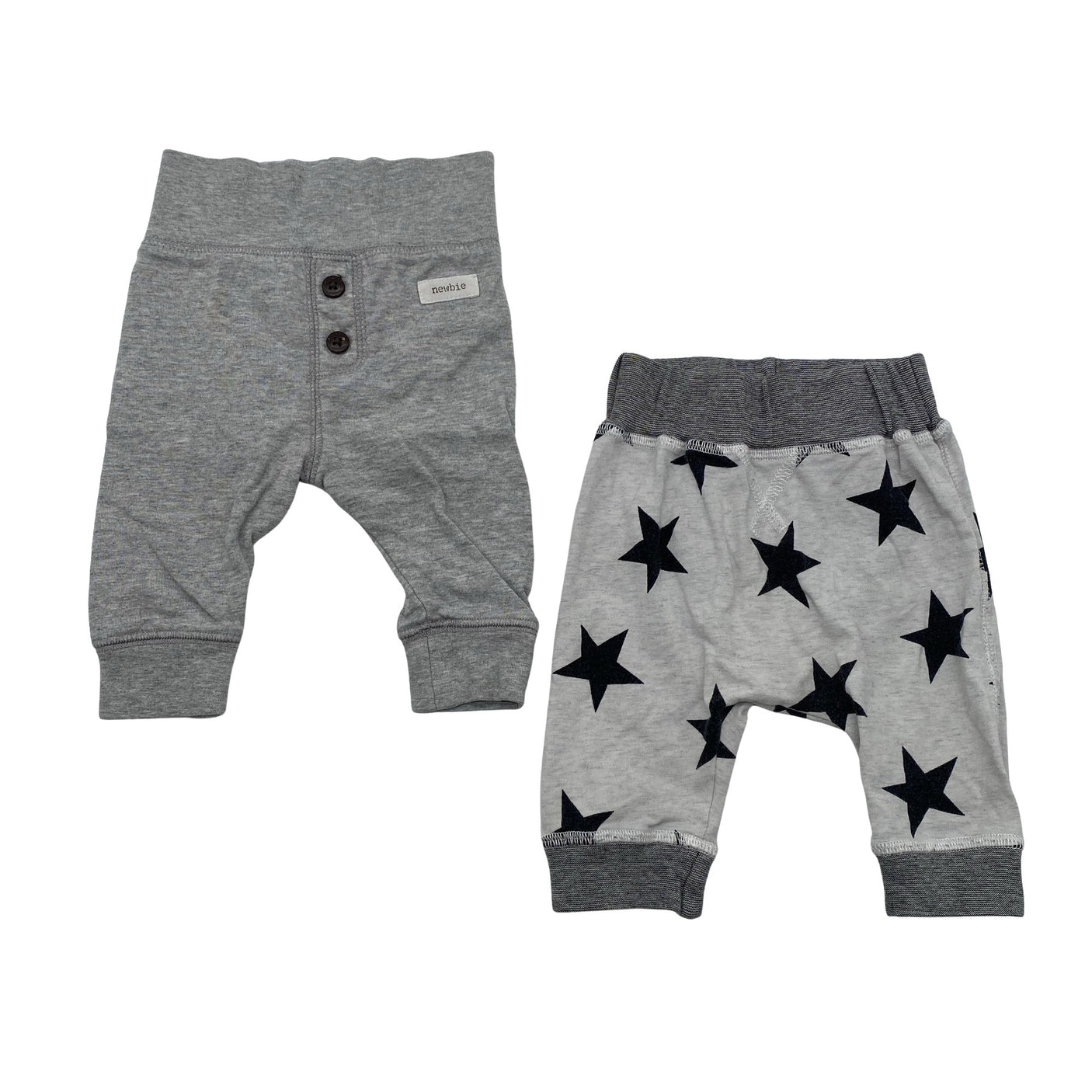 Unisex Newbie - Tricot pants, size 56 - 62 - Gray (1)
