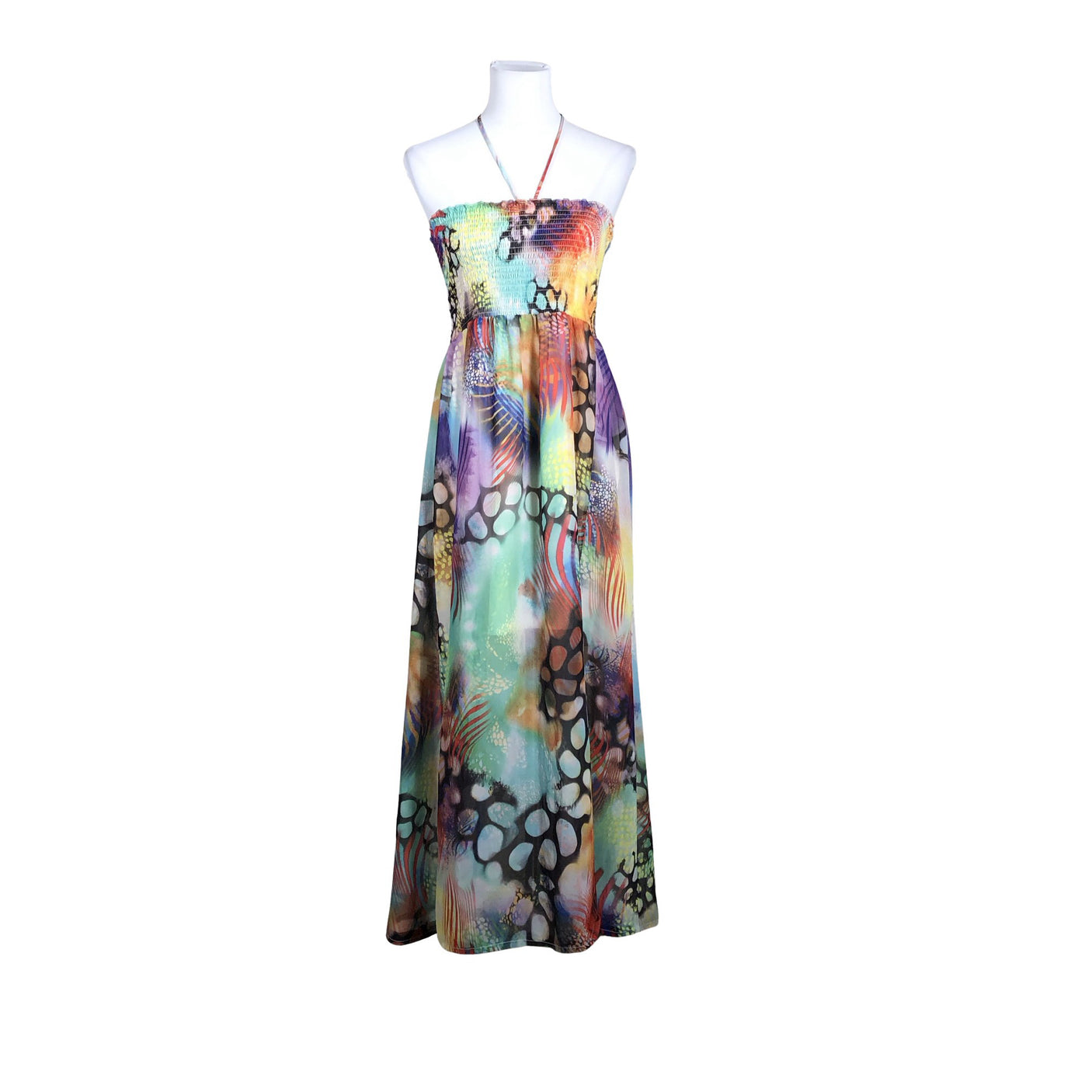 Unisex Lindex - Maxi dress, size 38 - Green (1)