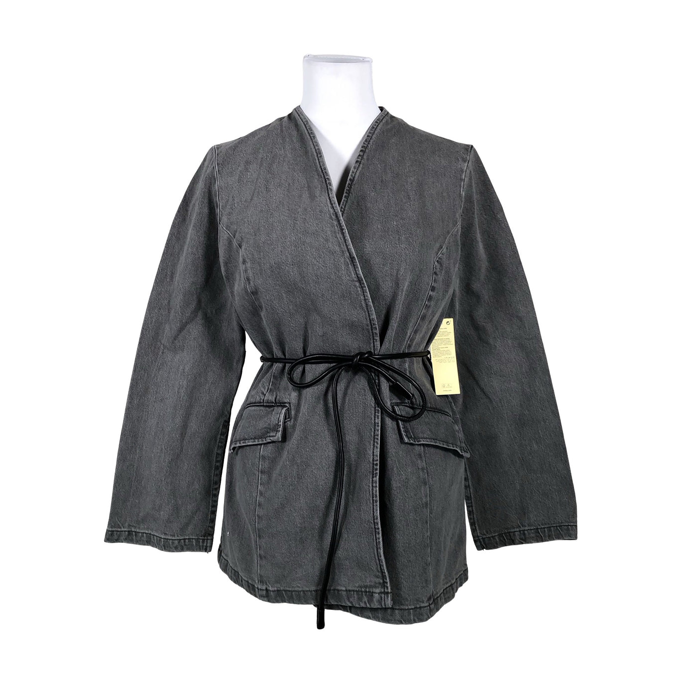Unisex Lindex - Denim jacket, size 36 - Gray (1)