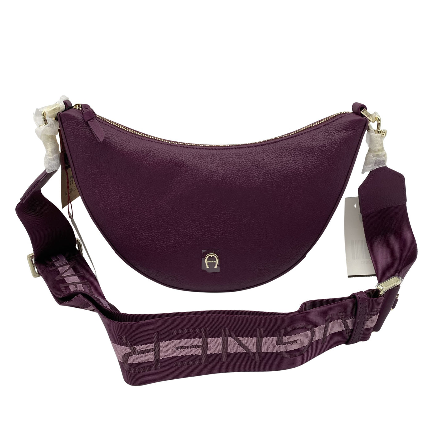 Unisex Aigner - Shoulder bag, size Midi - Violet (1)