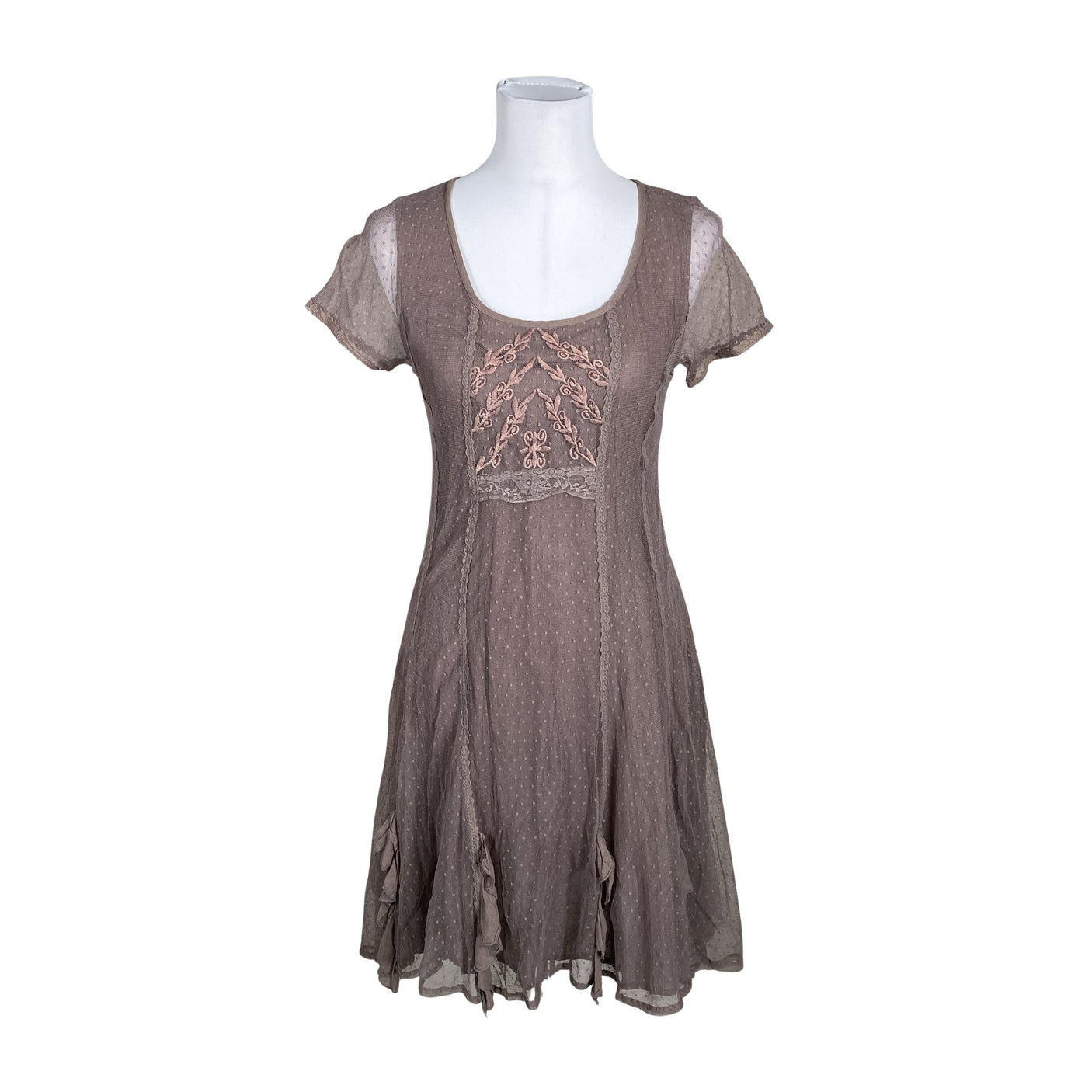 Unisex Cream - Party dress, size 38 - Violet (1)