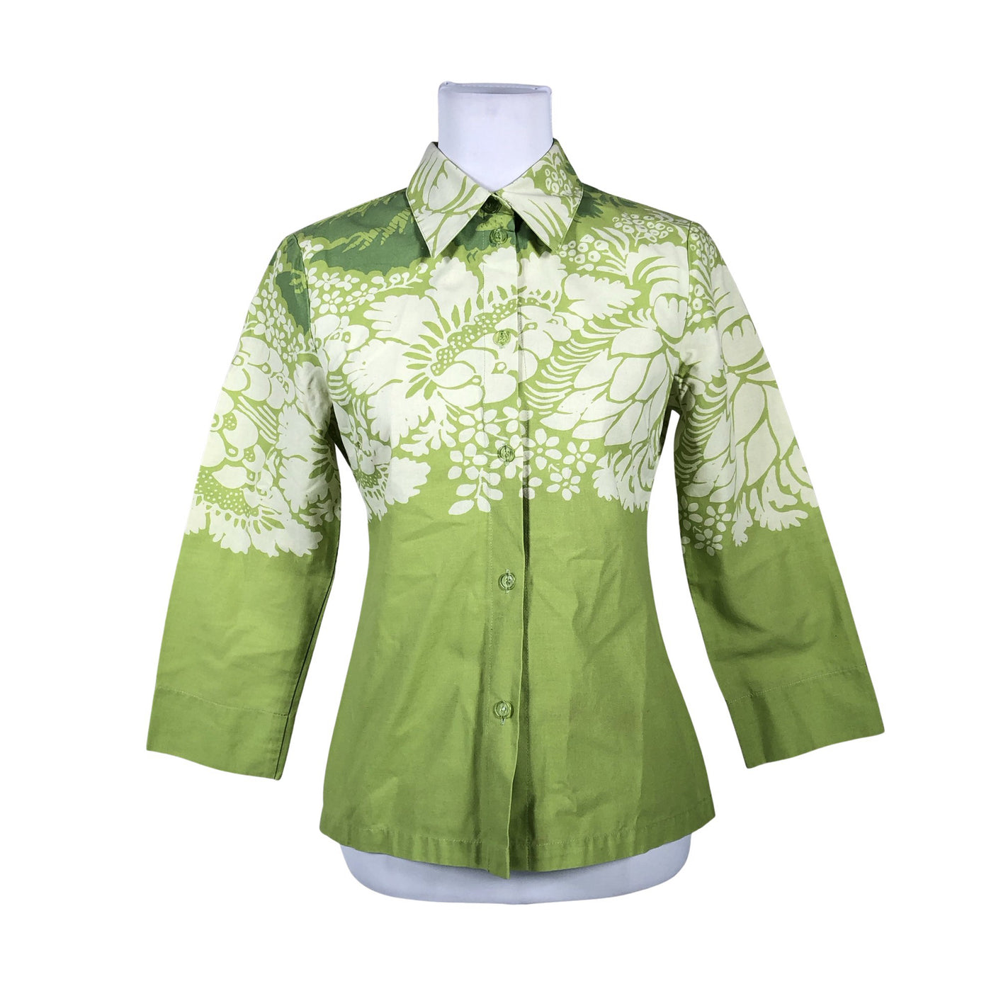 Unisex Marimekko - Collared shirt, size 36 - Green (1)