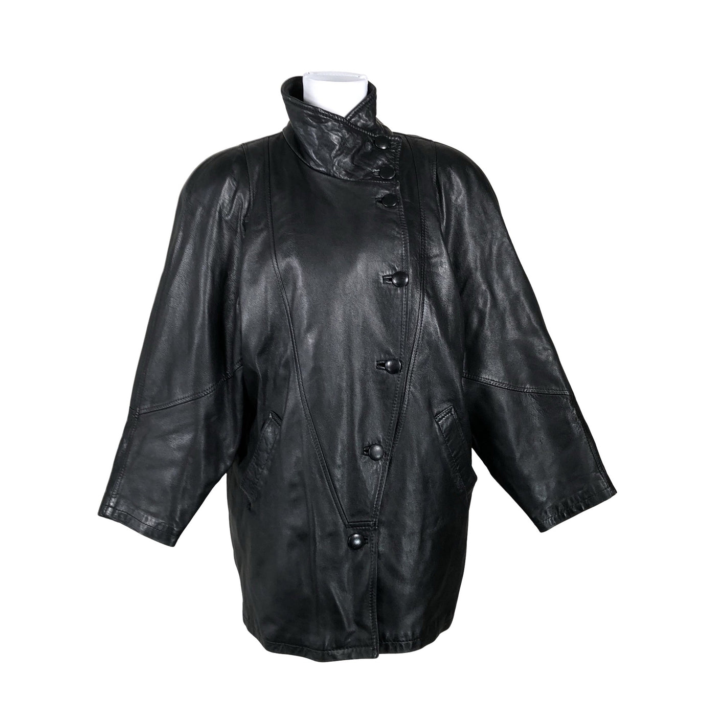 Unisex Mokka- ja Nahkapuku Kokkola - Leather jacket, size 38 - Black (1)