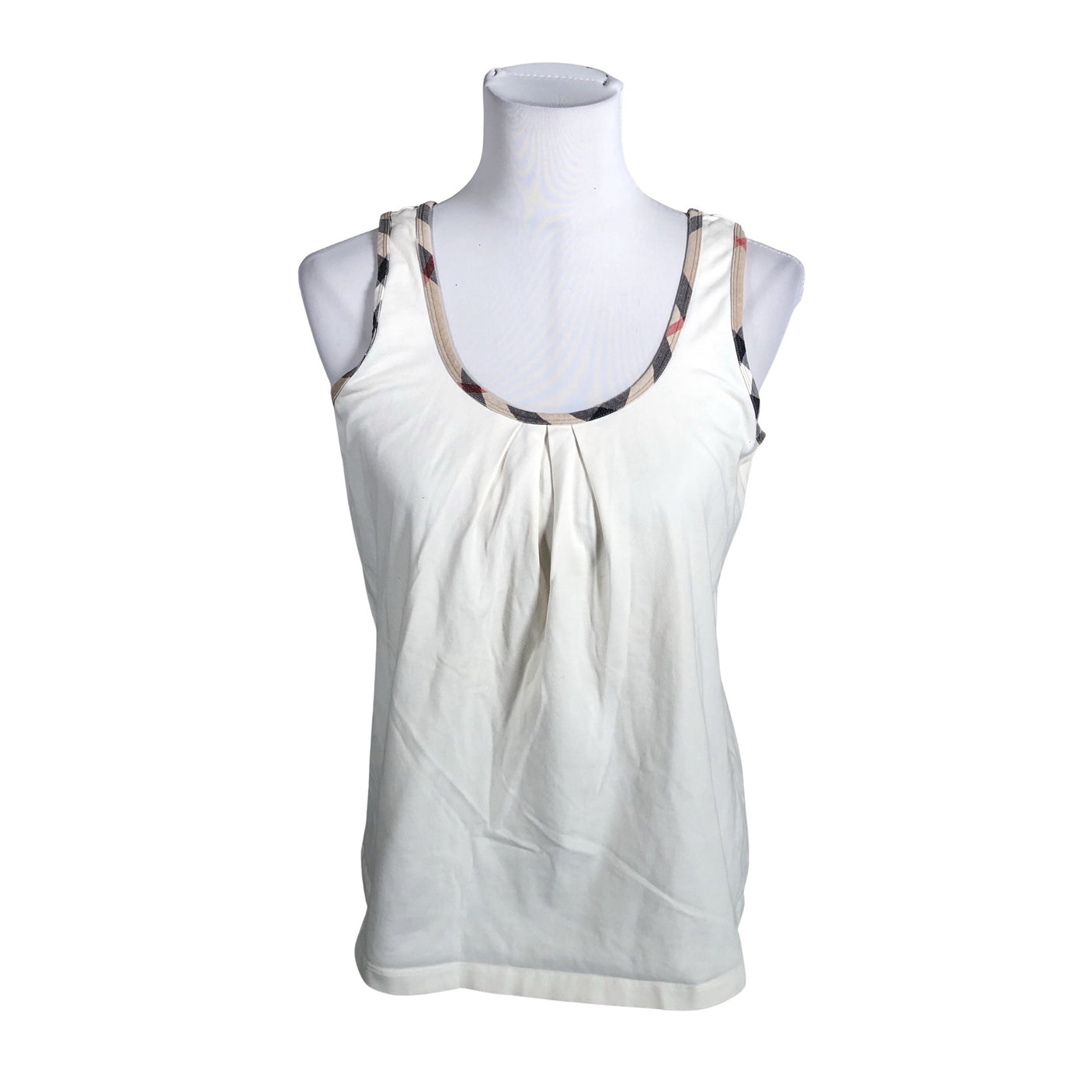 Unisex Burberry - Tricot tank top, size 40 - White (1)